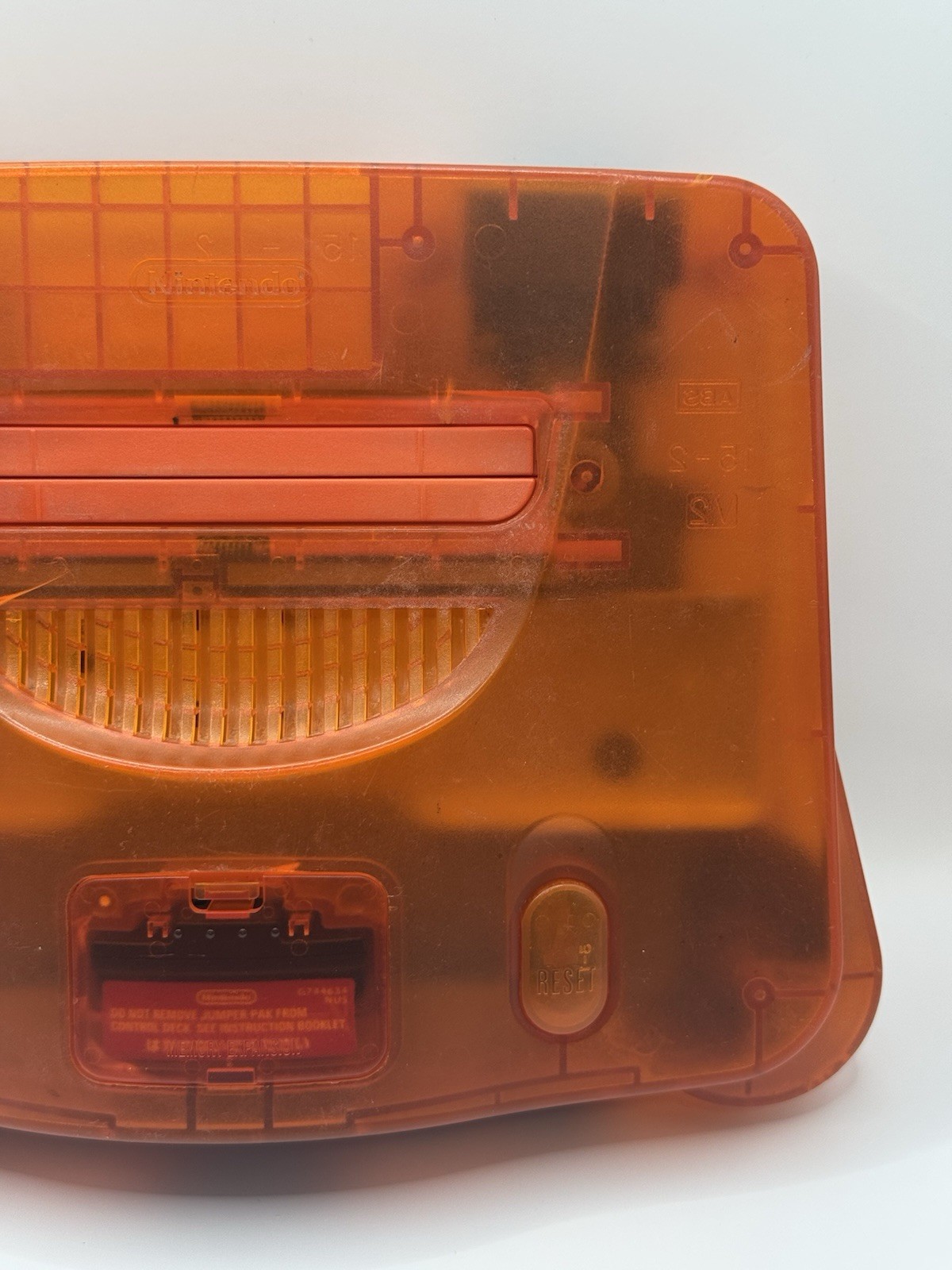 Nintendo 64 N64 Fire Orange Funtastic Console Only Tested Working