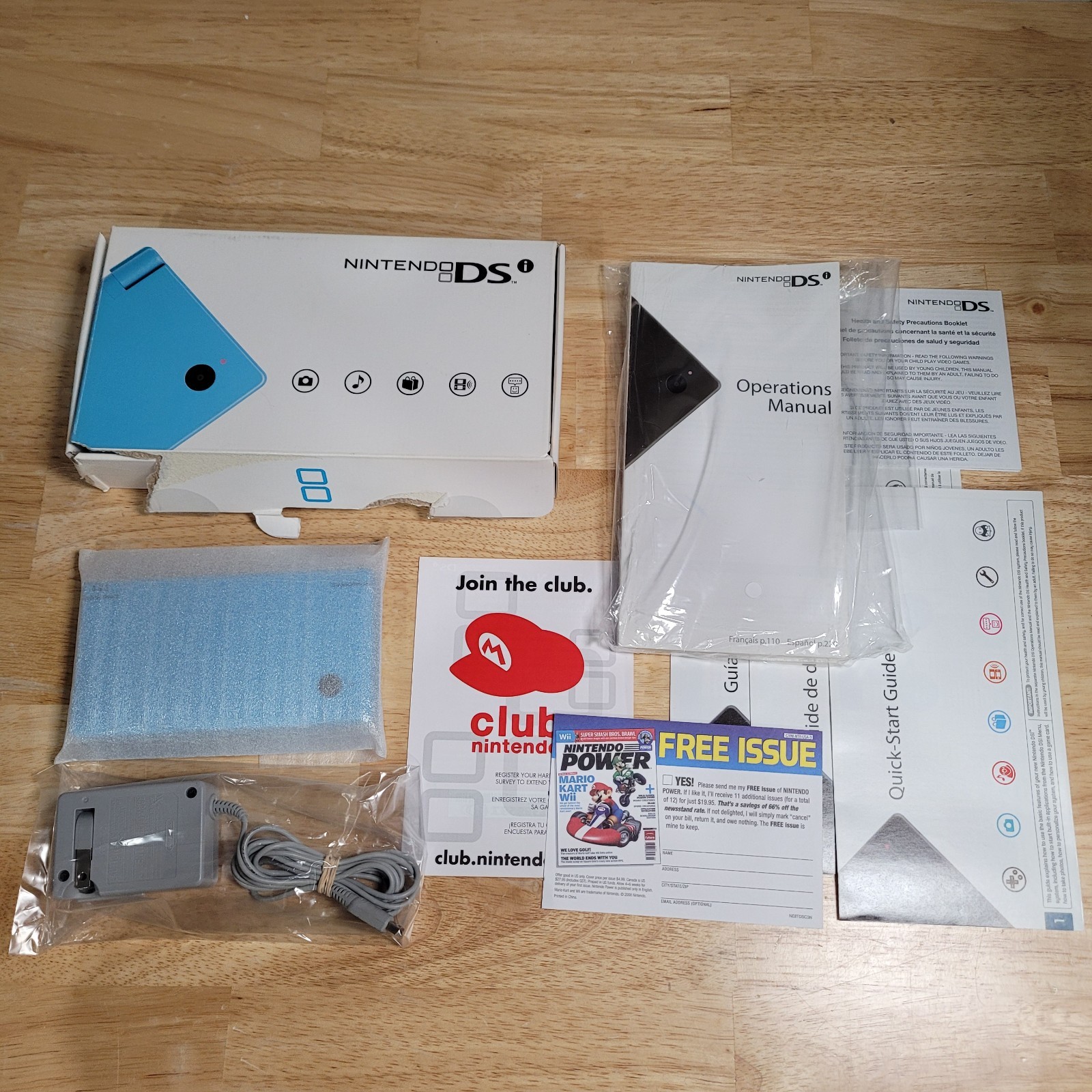Nintendo DSi Light Blue Console CIB Complete in Box Matching Serial – Tested