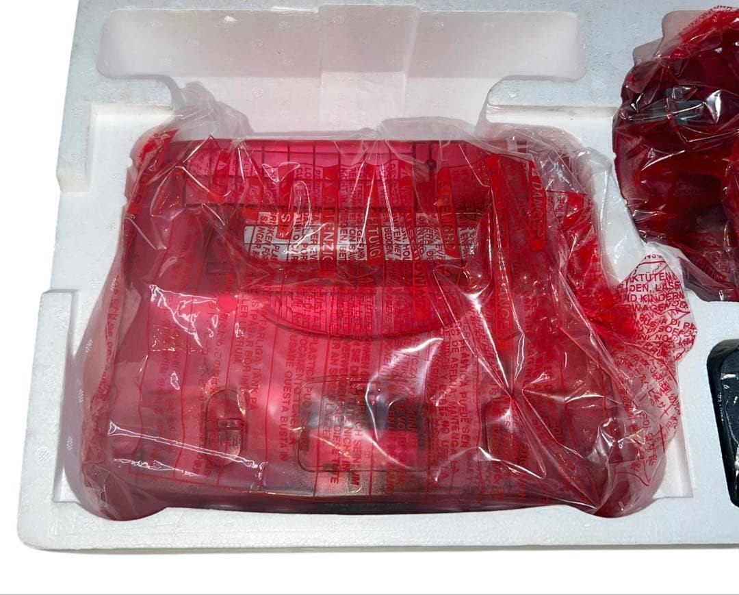 【Mint】Nintendo 64 N64 Game Console System Clear Red Tested w/box