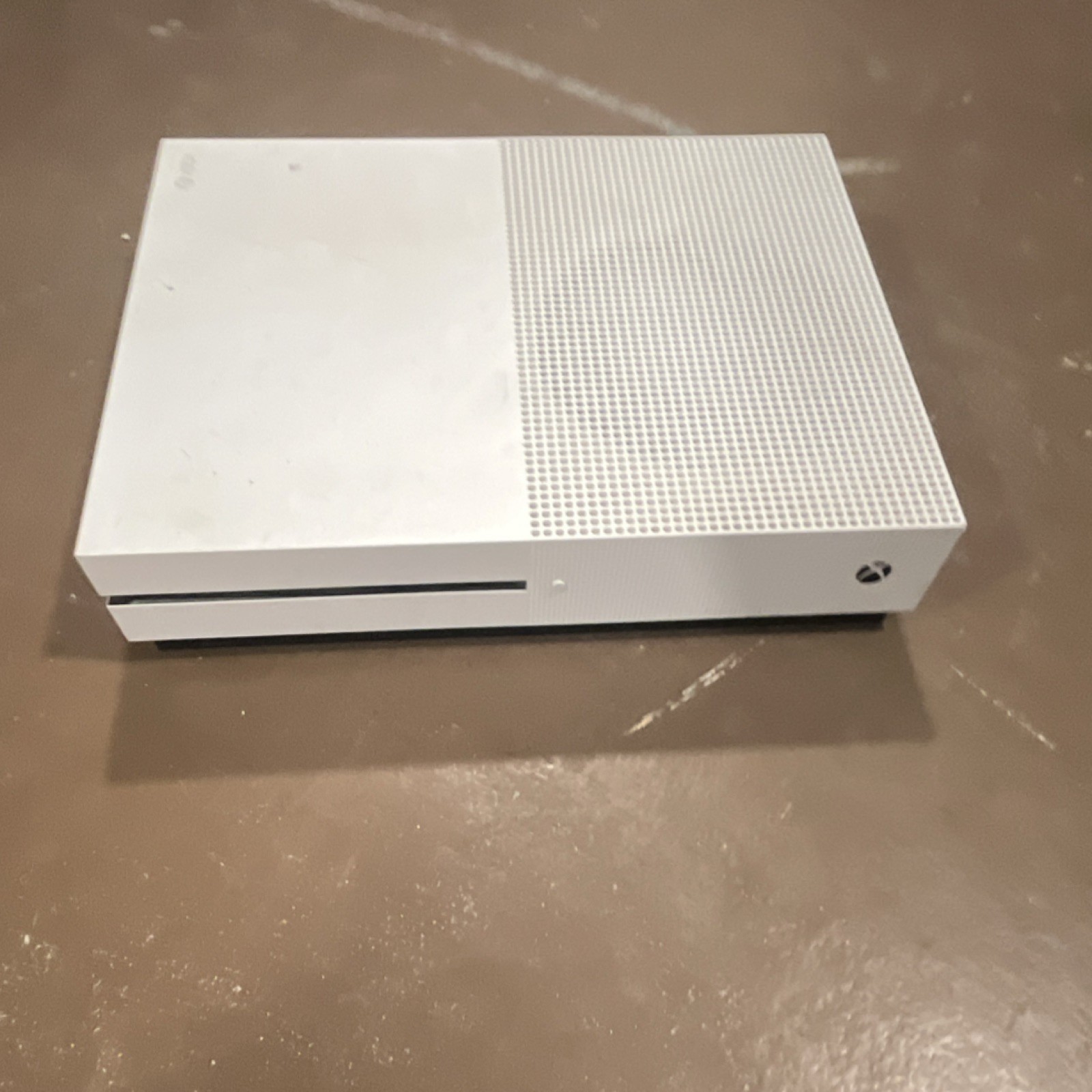 Microsoft Xbox One S 500gb White 4K Blu-Ray Console w/ Blue Controller & Cable