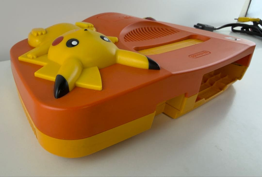 Nintendo 64 Pikachu Console System Boxed Pokemon Orange & Yellow Edition Used