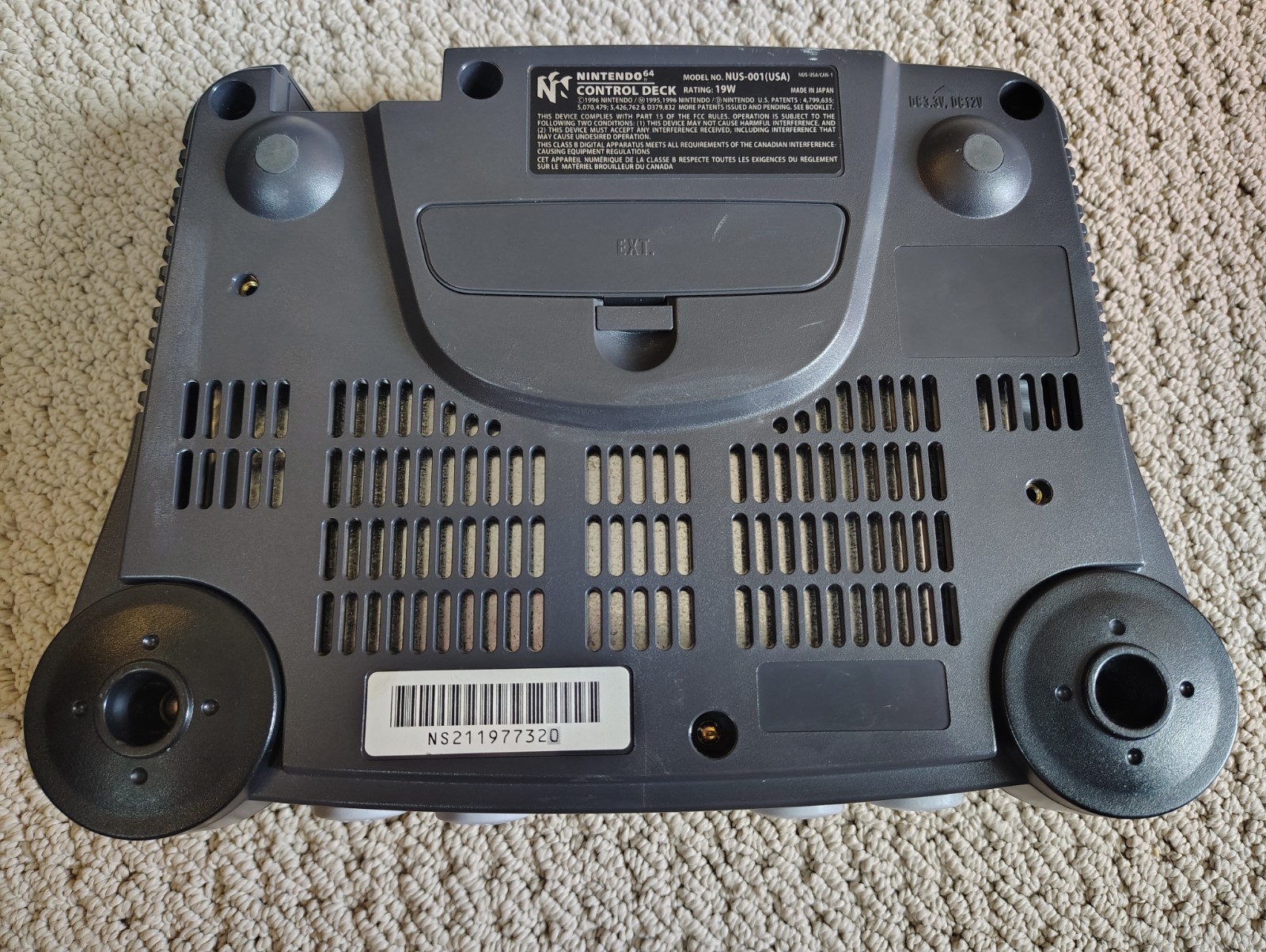 Nintendo 64 Gray Console Bundle w/ Controller And 1 Game Tested OEM (READ DESC)