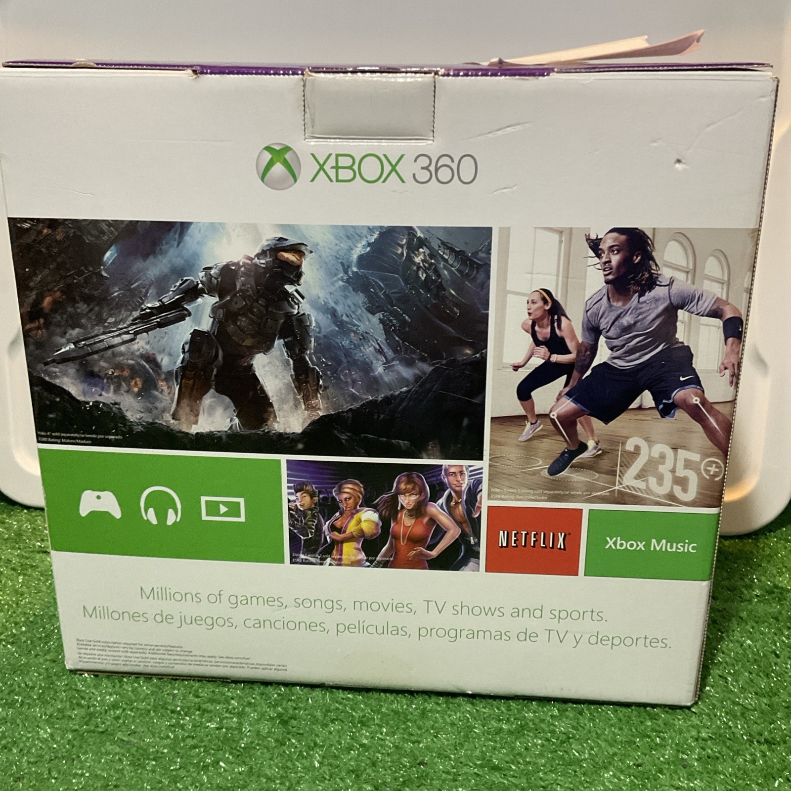Xbox 360 4GB Kinect Bundle Box – Games Kinect Sports, Adventure, NCAA 14 + Sonic