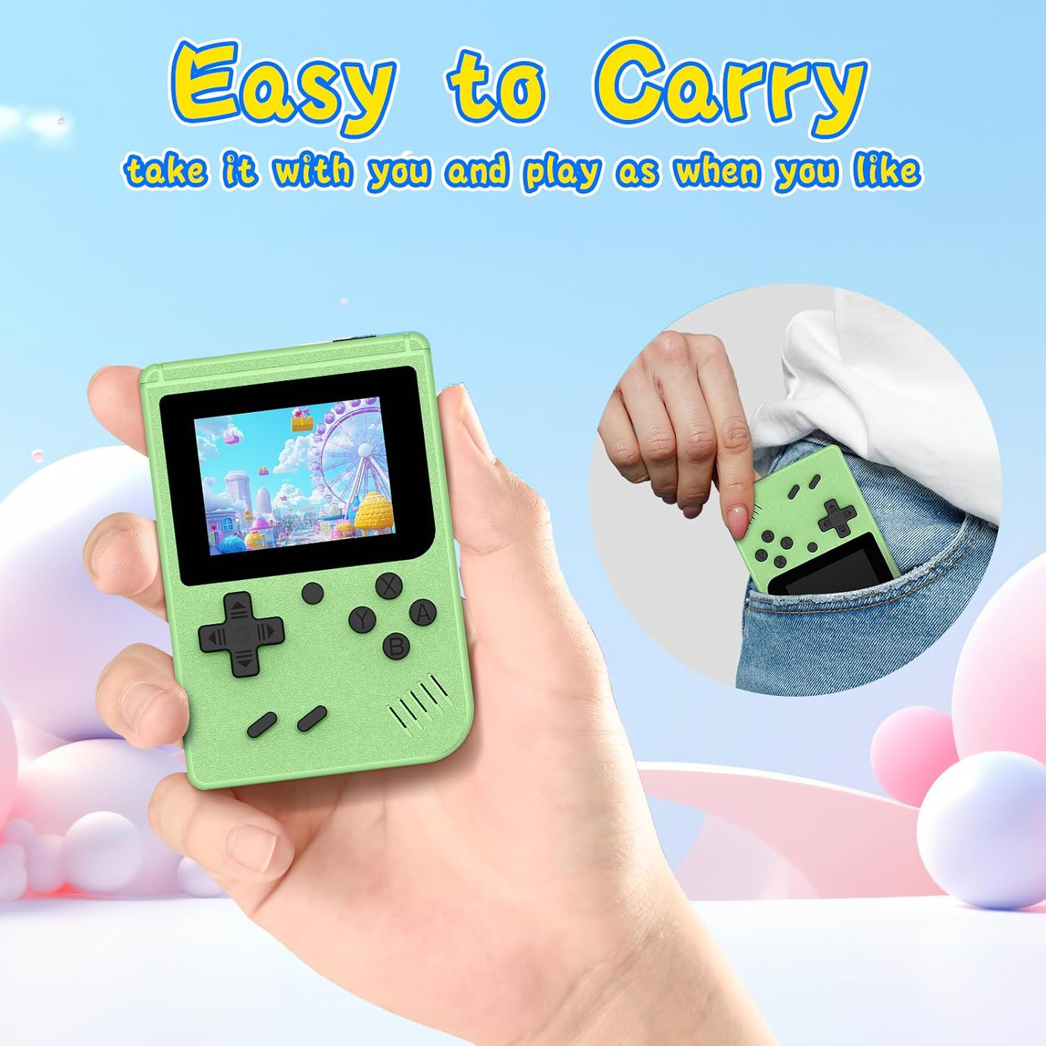 Retro Gaming Console, Built-In 400 Classic Retro Game Console, 3.0 Inch IPS Scre