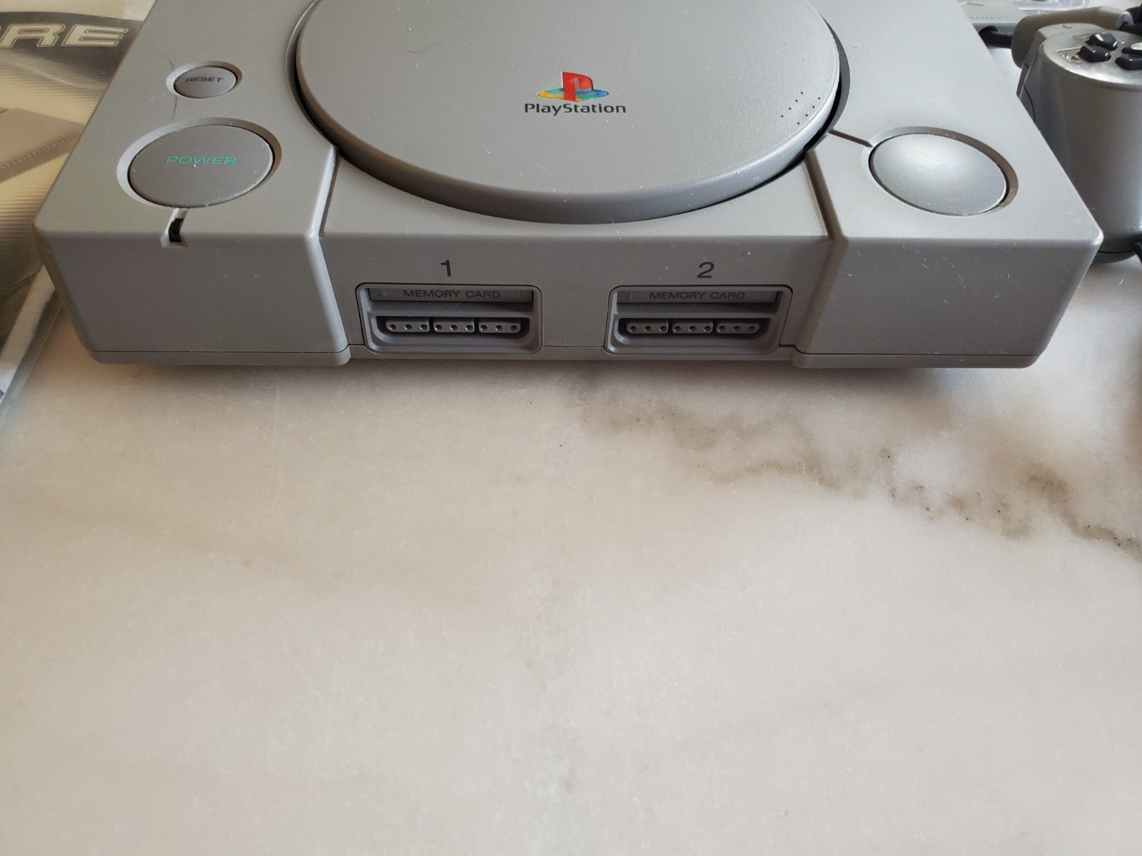 Sony Playstation PS1 Console: Sony Controller, Wires Tested + 3 Wresleting Games