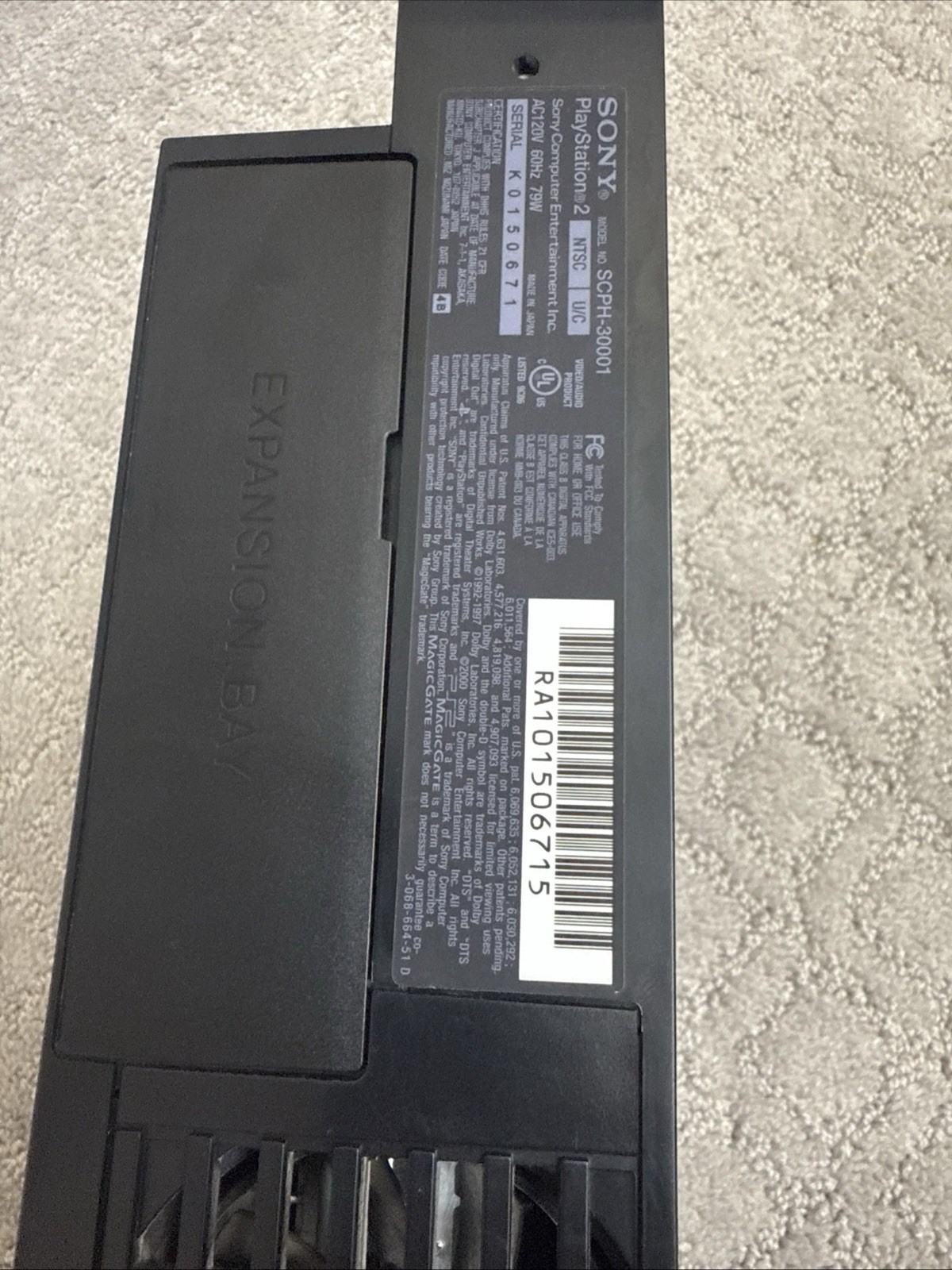 Sony PlayStation 2 Console – Black (SCPH-39001)