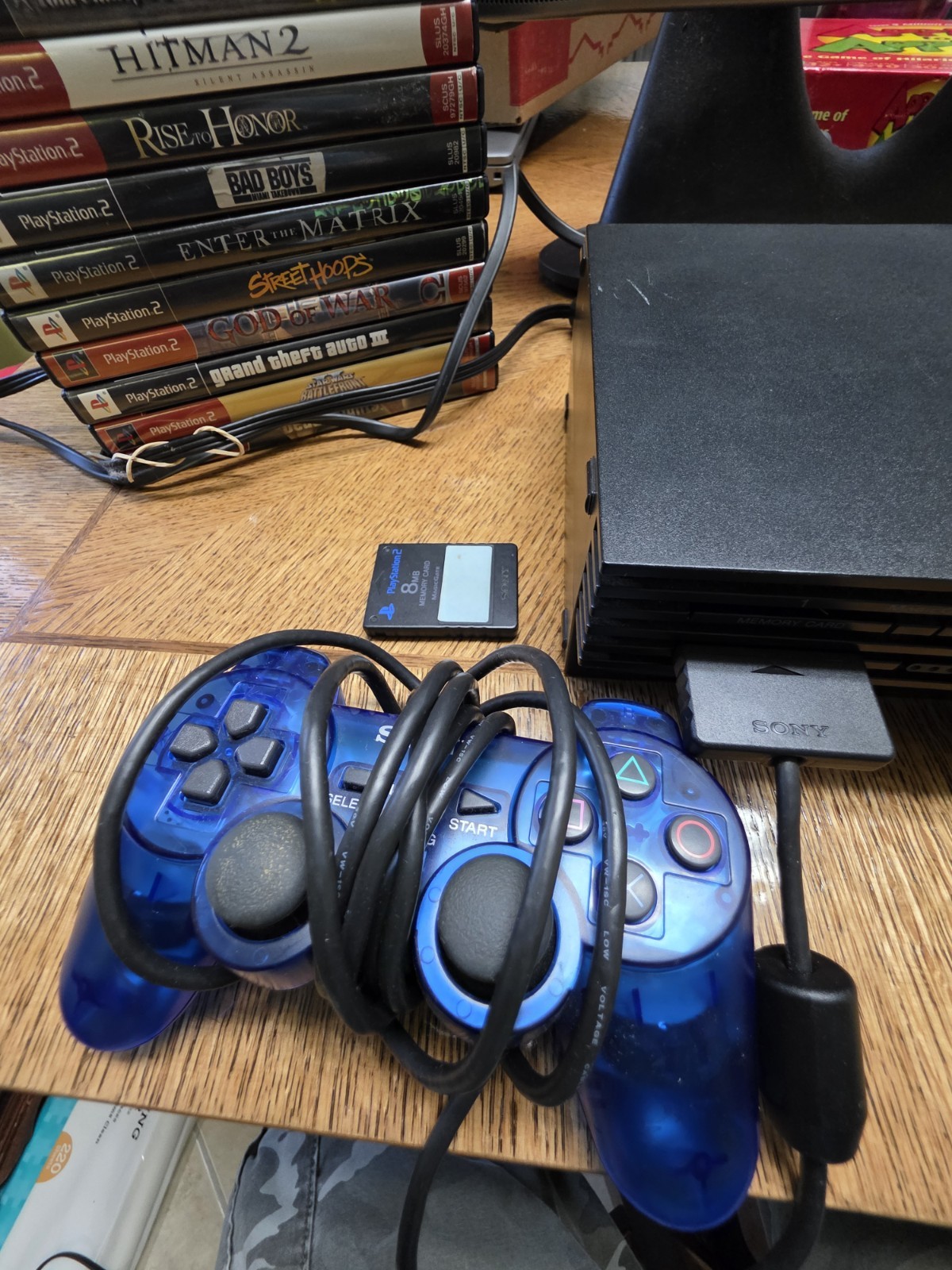 Sony PlayStation 2 SCPH-30001 BUNDLE 13 GAMES CIB W/ 2 CONTROLLERS MEMORY REMOTE