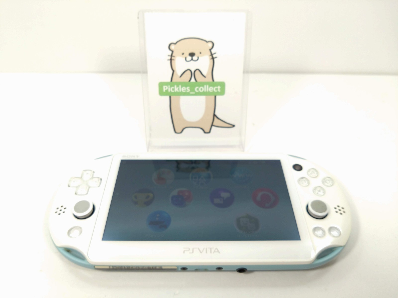PS Vita 2000 Light Blue White PCH 2000 ZA14 w/Box 8GB PSV Tested Sony 0615H