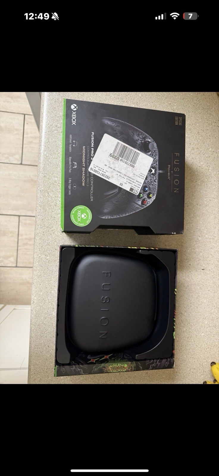 Xbox One S W/ Fusion Controller & Standard Controller. Battery Pack. All Cords.