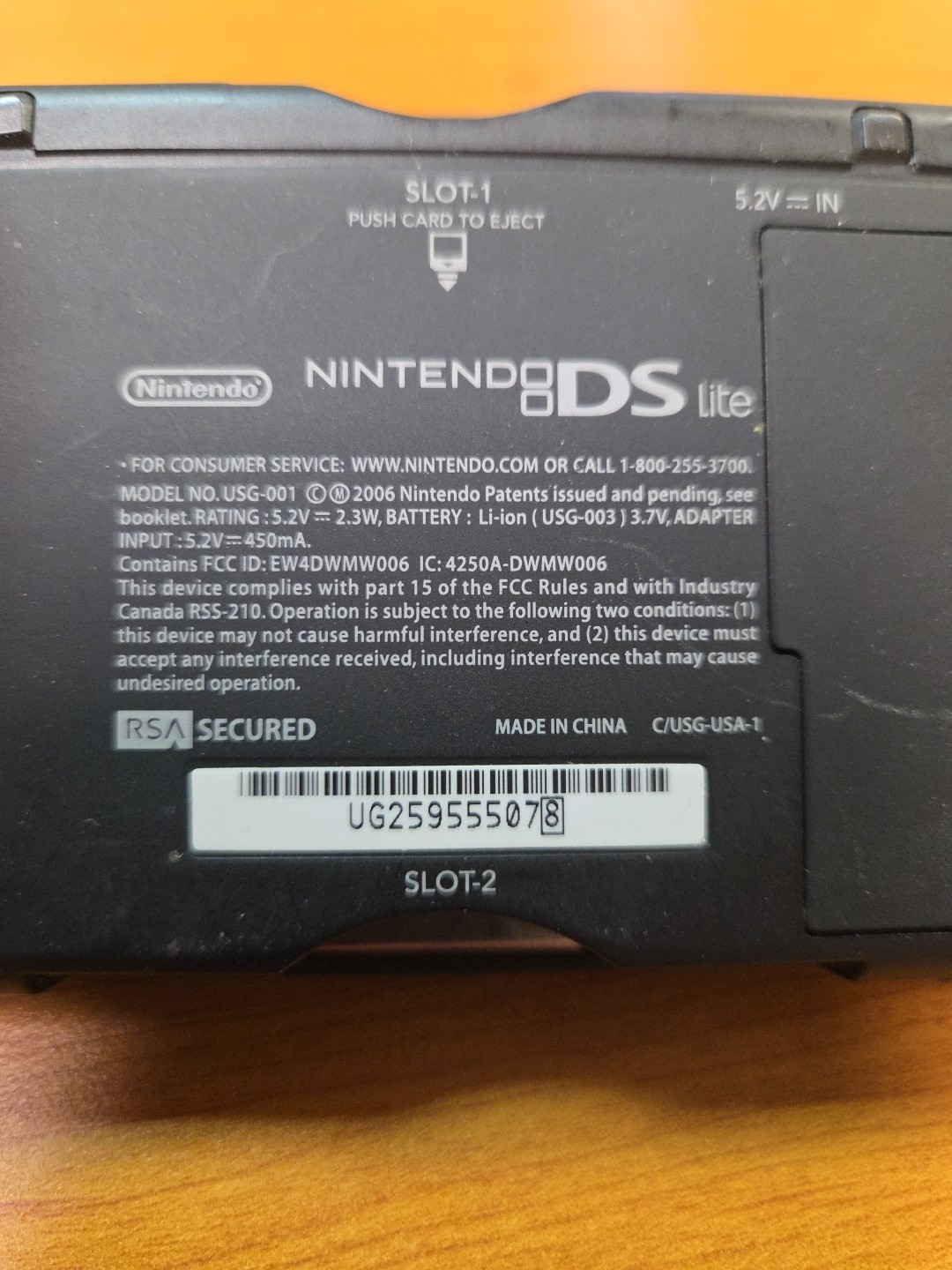 Nintendo DS Lite Cobalt Used Good Condition Tested But No Charger Included