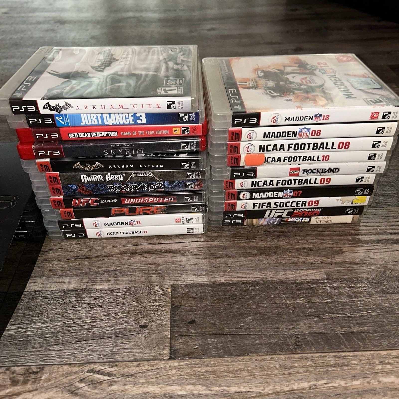 PS3 Slim CECH-2001A Console with 21 Games No Controller Tested Working
