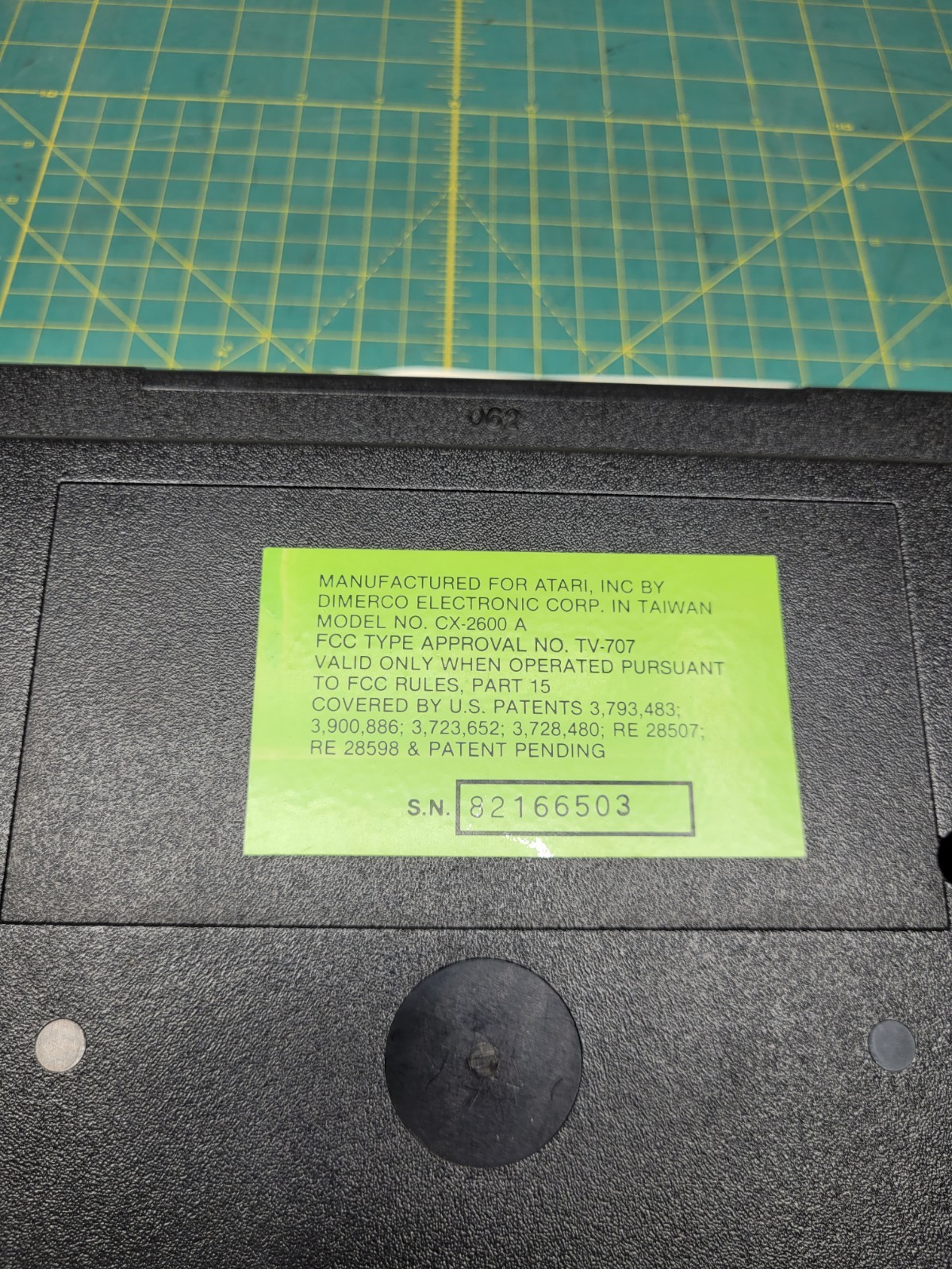 Atari 2600 console With Cords And 4 Joystick Controllers Powers On Needs Work