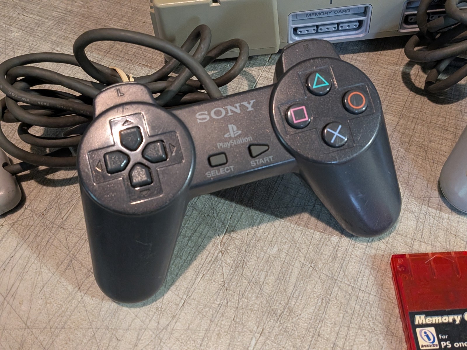 PlayStation 1 PS1 Video Game Console Bundle W/ Memory & Controller + WARRANTY!