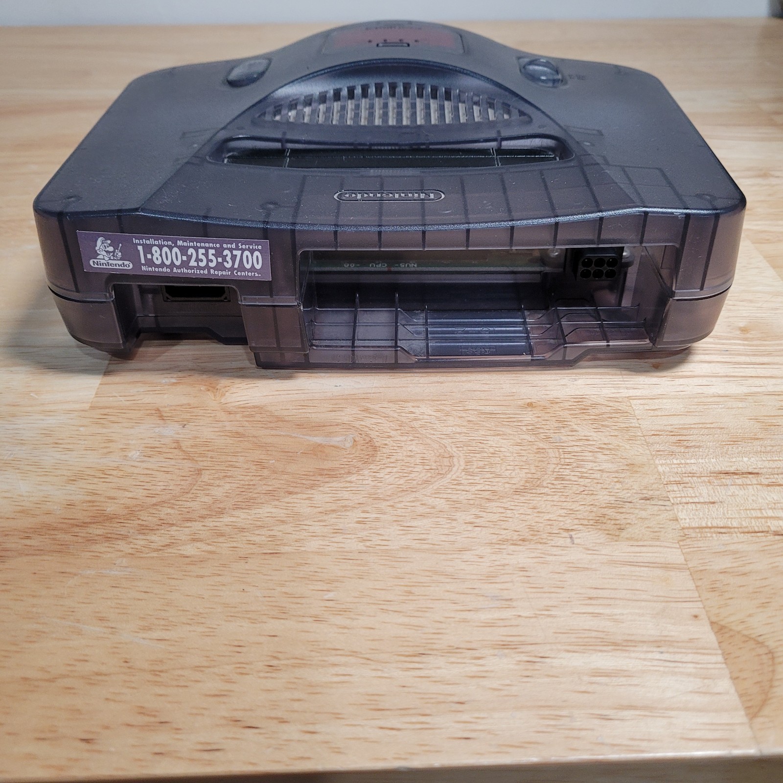 Nintendo N64 Funtastic Smoke Clear Gray Console Complete w. Expansion – Tested