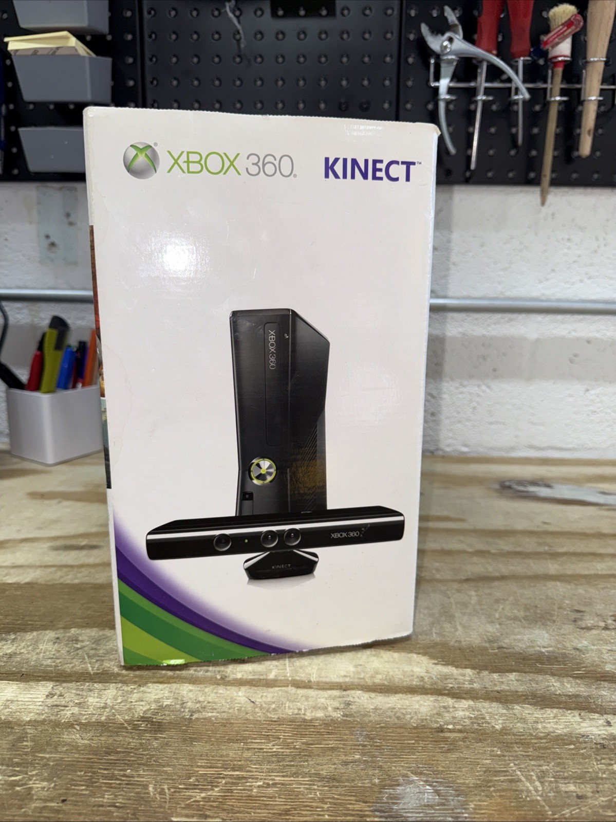 Microsoft Xbox 360 S Gaming Console and Kinect – Black LOOK! ⭐️