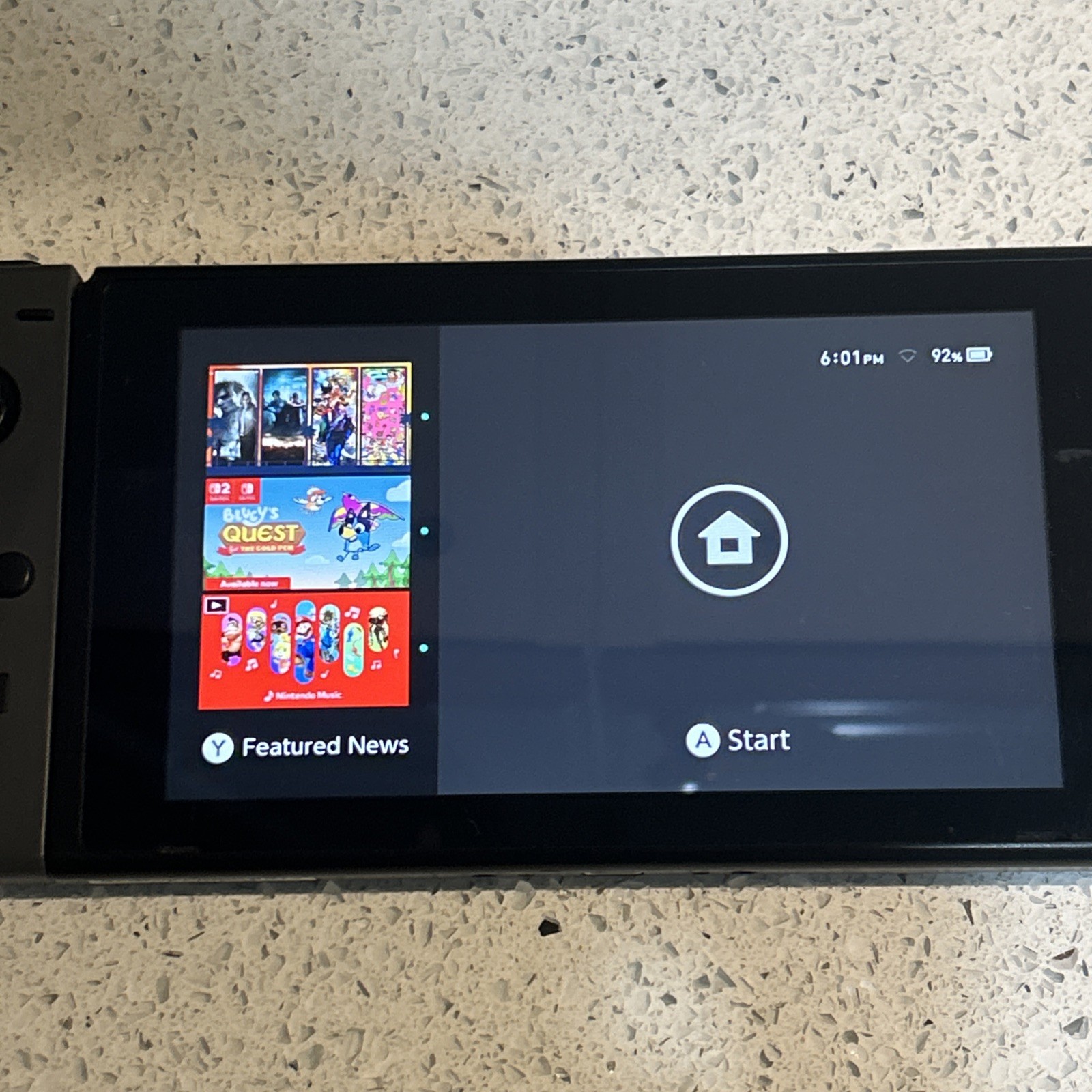 Nintendo Switch HAC-001(-01) 32GB Console Bundle 128gb Sd /Dock /4 Games Read