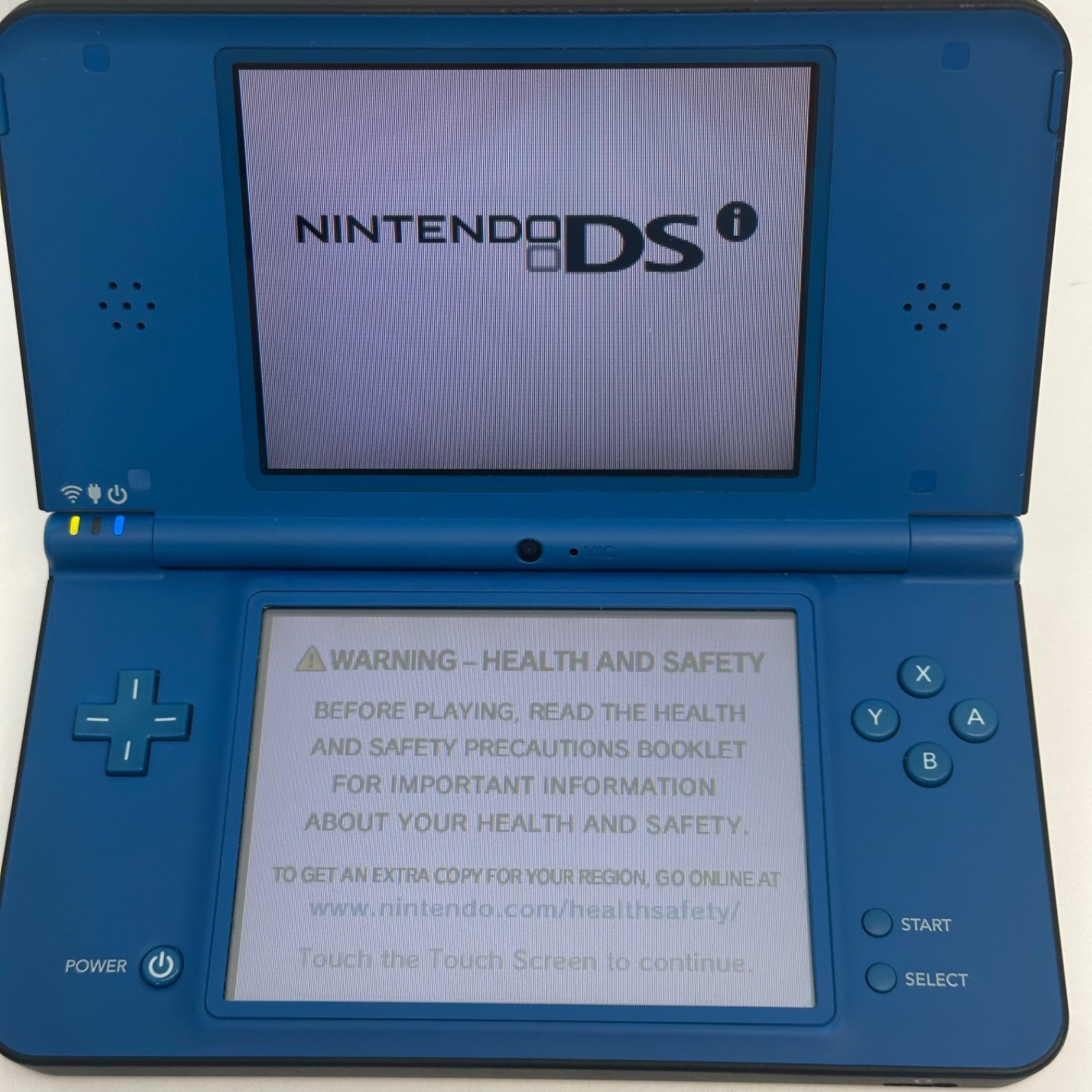 Nintendo DSi XL Midnight Blue Bundle Mario Kart DS & 8 Games Tested Works Stylus