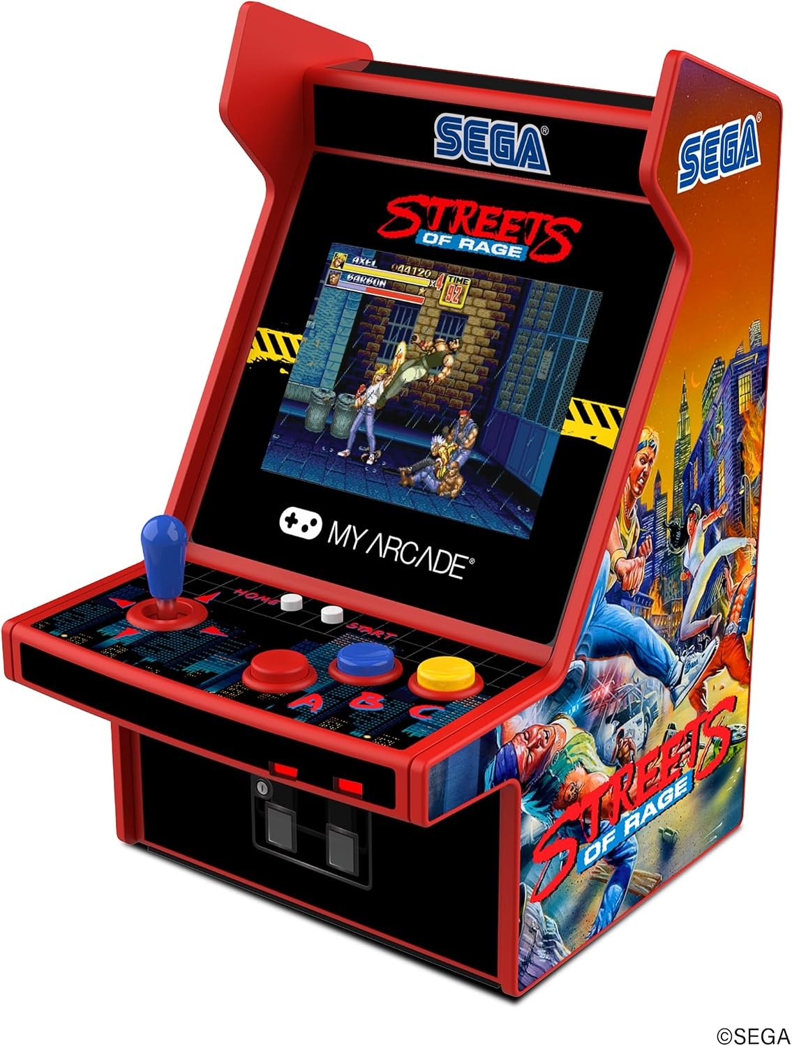 My Arcade Sega Streets of Rage Micro Player 2in1 Video Game Portable Mini Arcade
