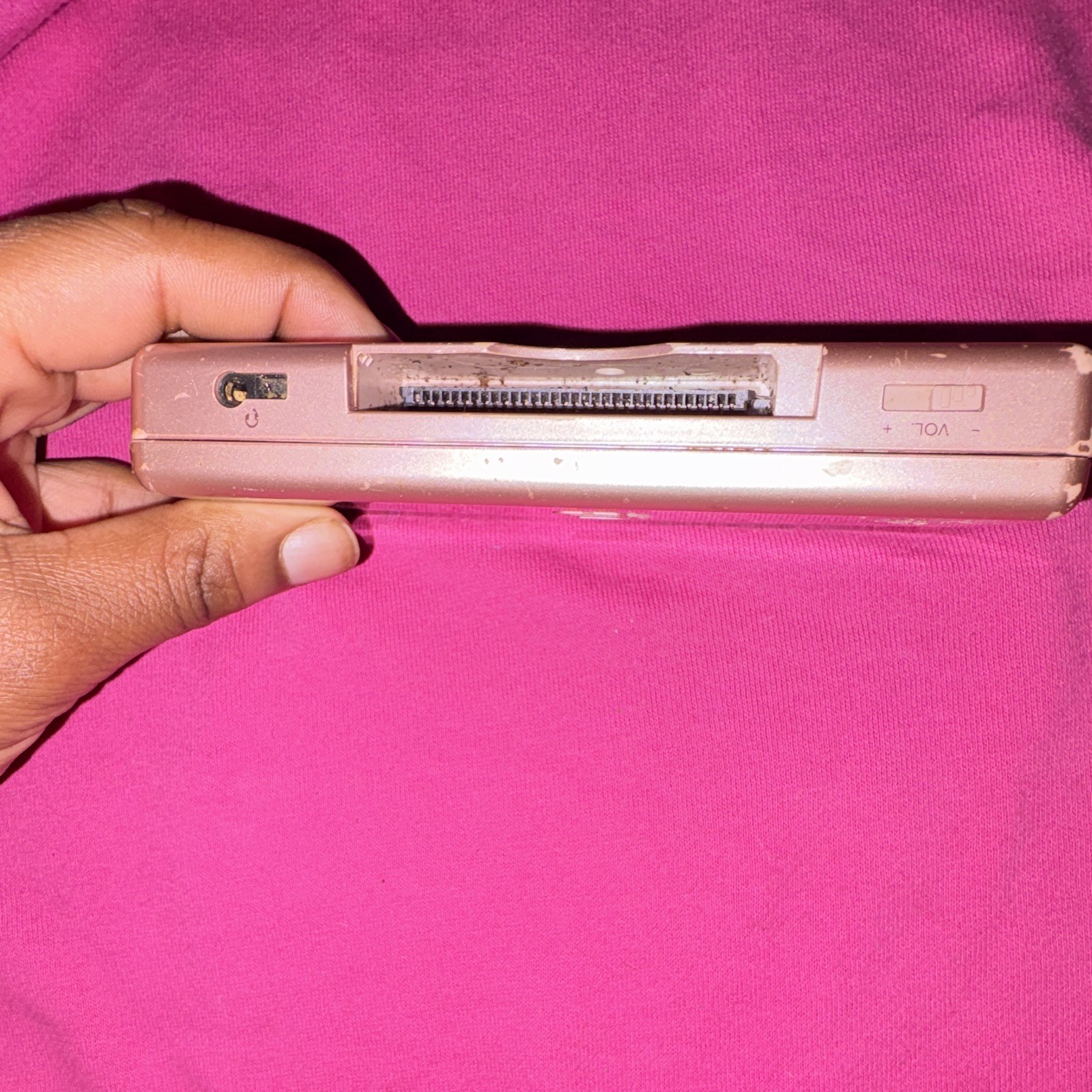 Nintendo DS Lite Pink Handheld System Console w/ Headphone Jack USG-001