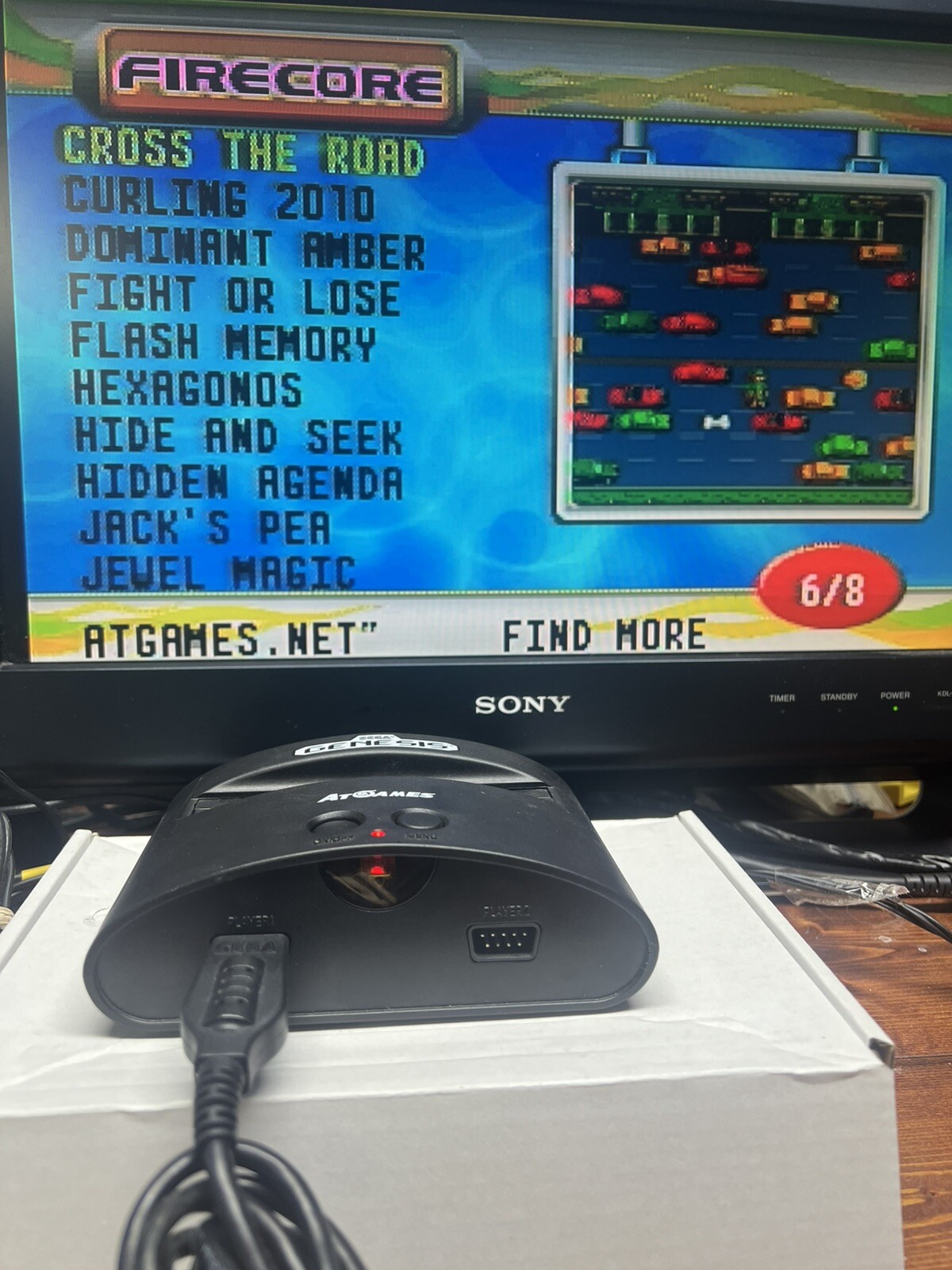 Sega Genesis Mini At Games Console w/ 80 Built-In Games + 7 Games, – TESTED