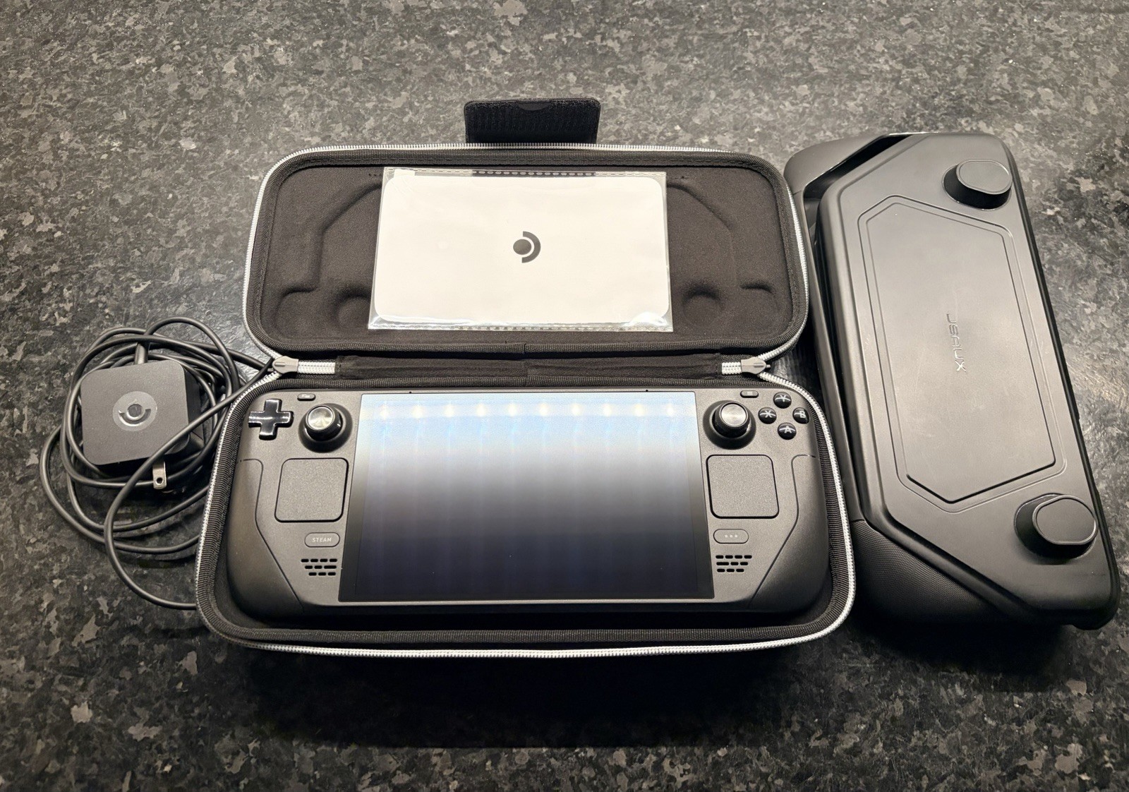 Valve OLED Steam Deck 1 TB – COMPLETE with Official Dock, JSAUX Case, Charger