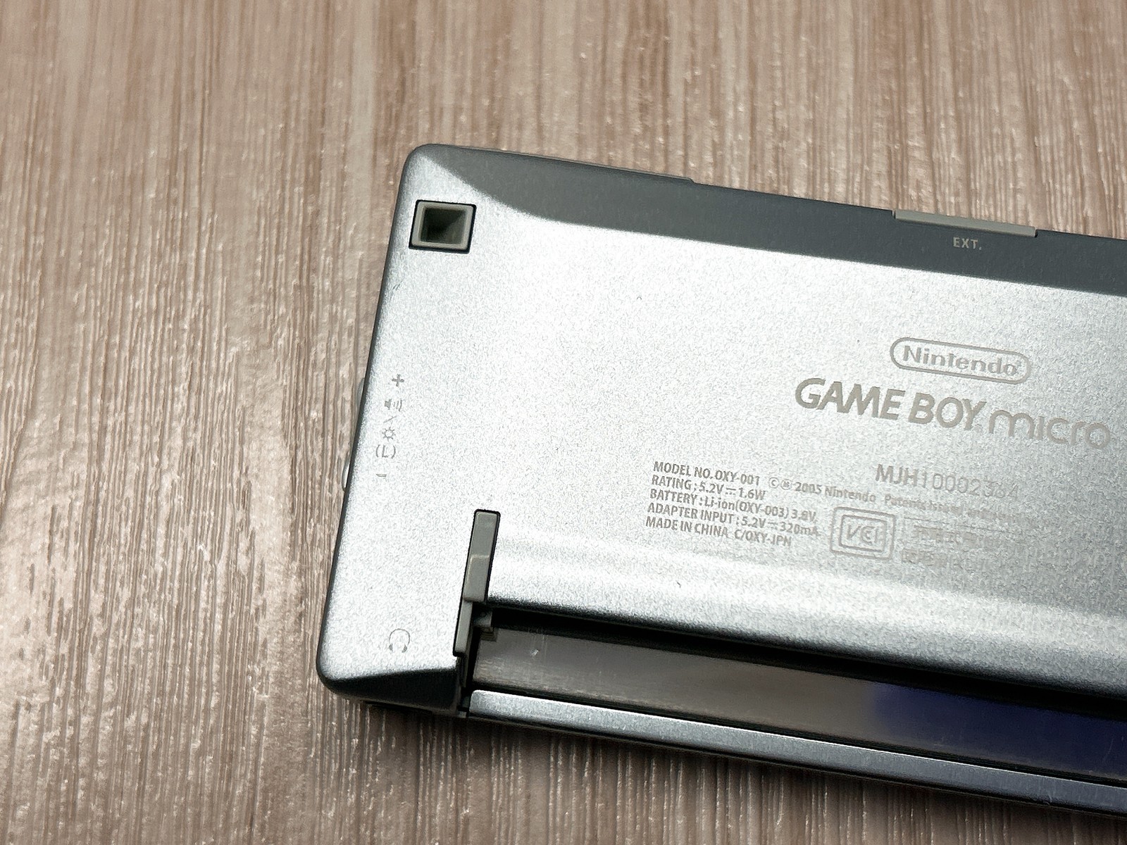 Nintendo GameBoy Micro Silver Console Tested w/ OEM AC Charger – Near Mint