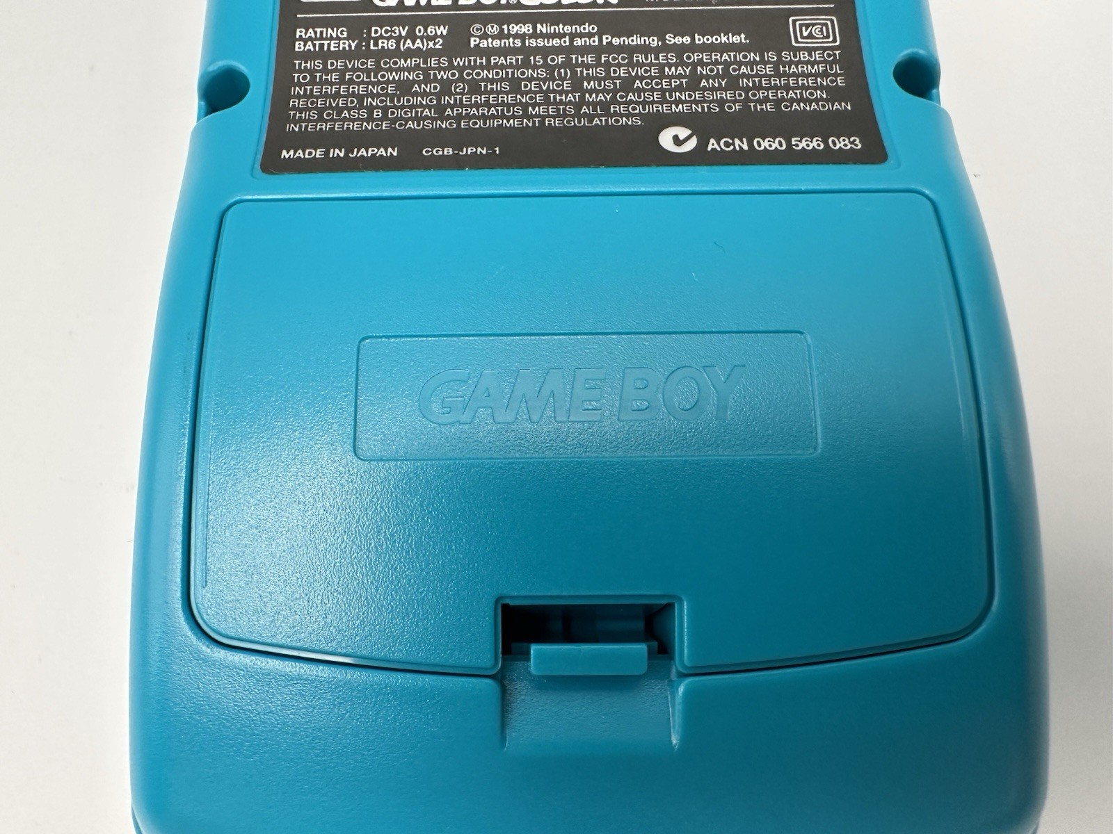 Teal Nintendo Game Boy Color Handheld Game Console – With Minty Box