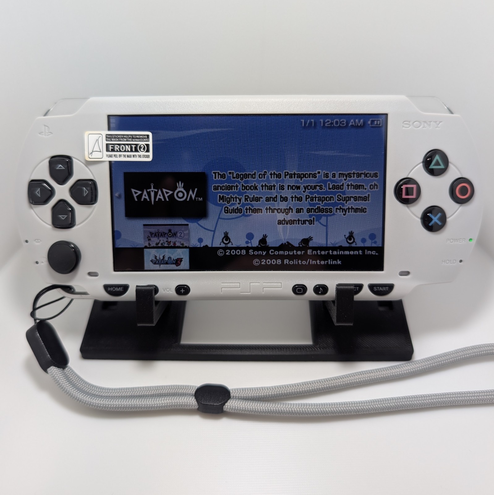 Sony PSP 1000 Laminated IPS w/ 128GB microSD Card – Gray/Black | Read Desc.