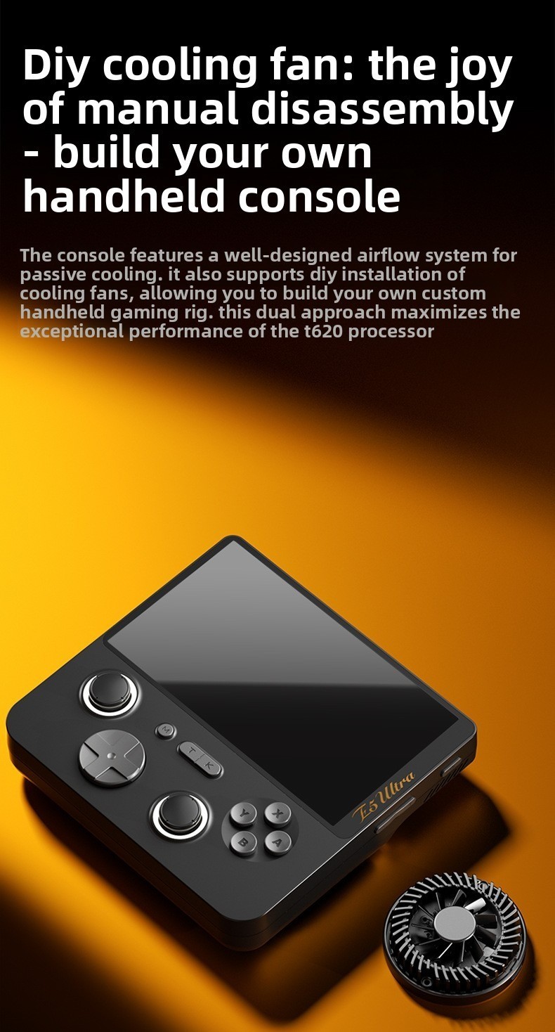 E5Ultra Retro Handheld Game Console,Dual-system 6+128 GB RAM cloud gaming
