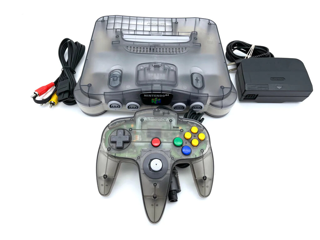 Clear Black Nintendo 64 N64 Console System