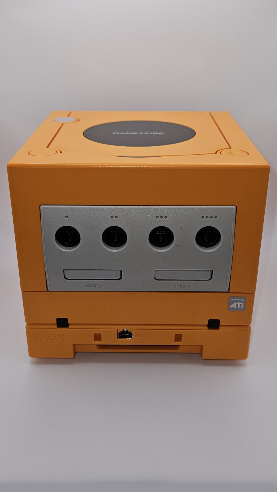 Nintendo Gamecube Spice Orange w/ Gameboy Player – JPN Ver. – TESTED – US SELLER