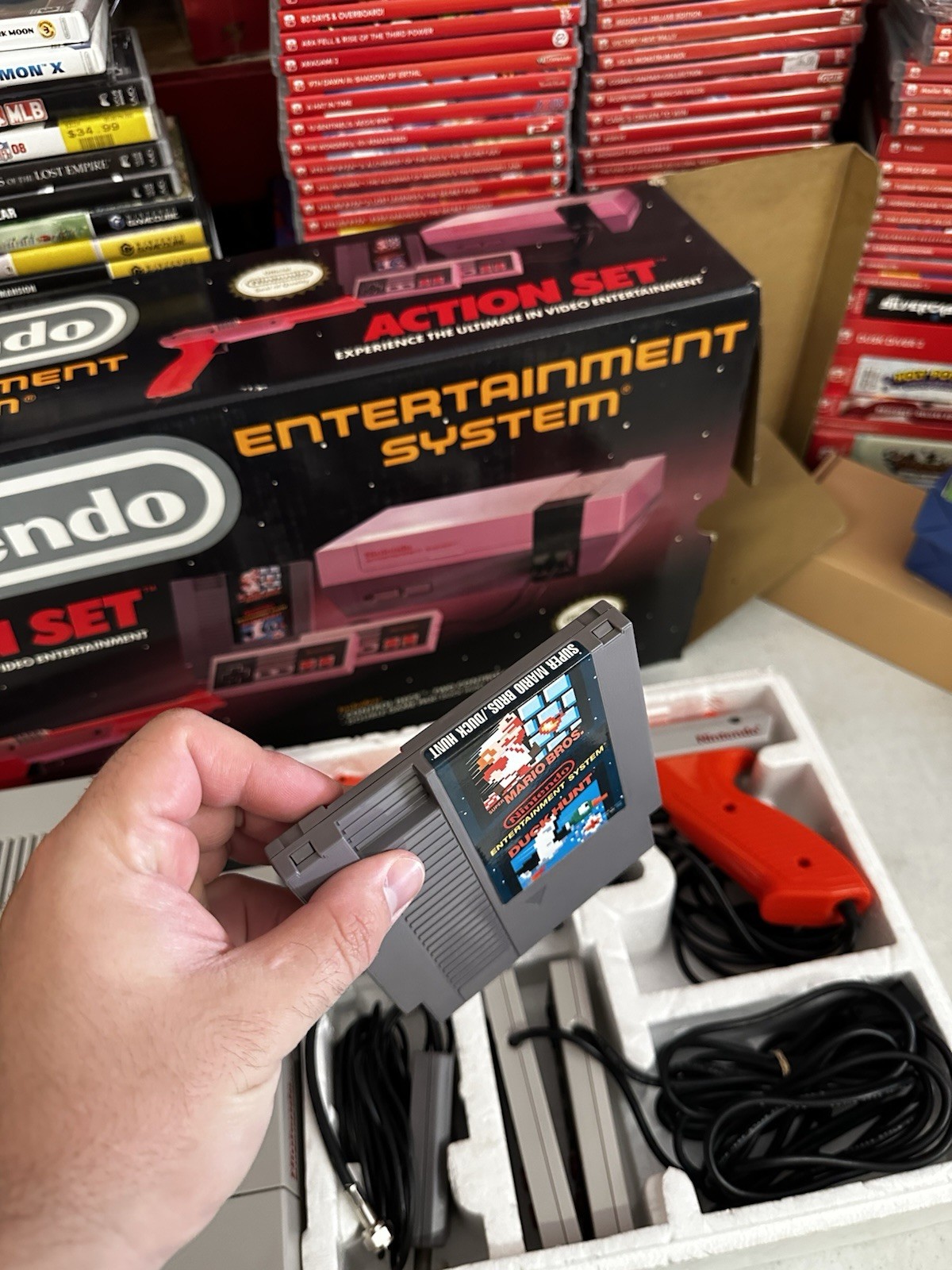 Nintendo NES Action Set Console – Complete In Box – Tested – Authentic – Clean!
