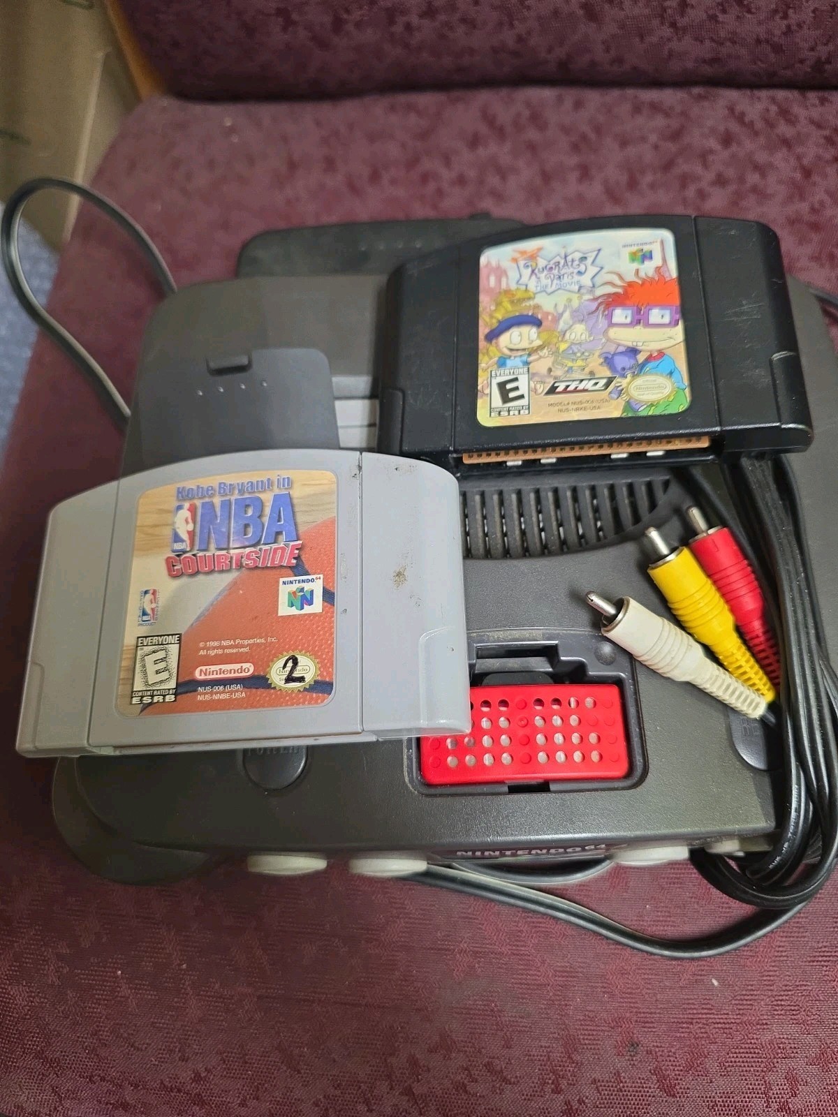 Nintendo 64 N64 Console Tested W/ Expansion Pak/Controller/2 Games
