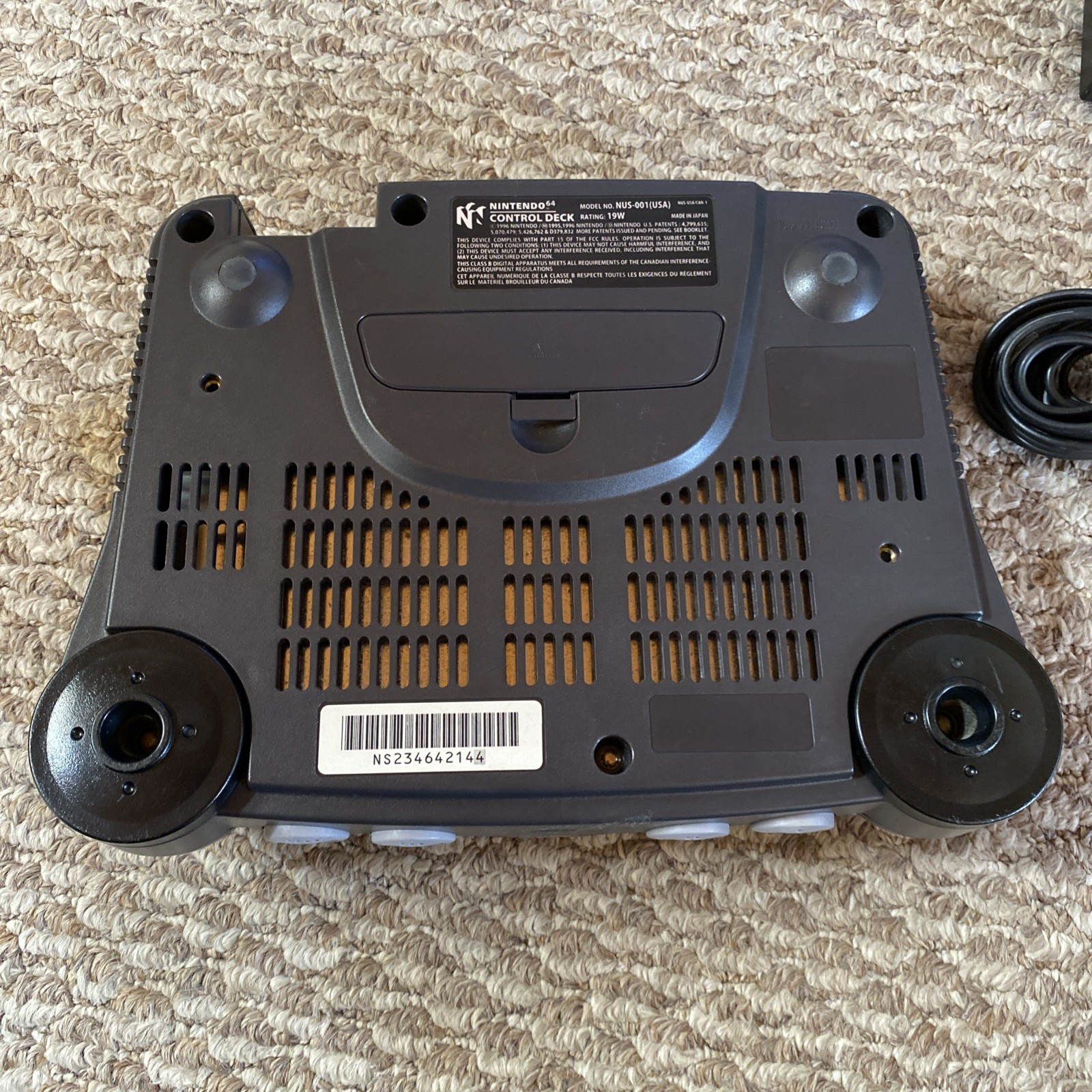 Nintendo 64 Console N64 w/ Controller Power & AV Cables Tested Working ALL OEM