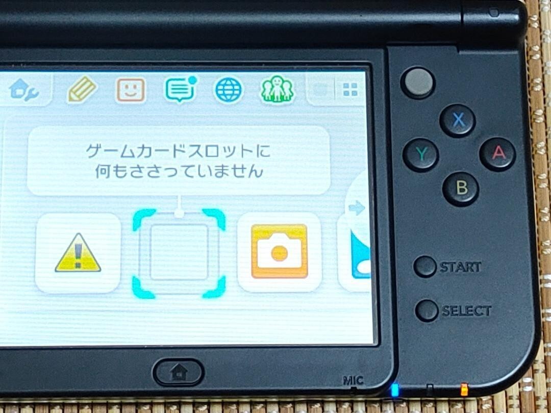 New Nintendo 3DS XL LL lime Black Console Stylus Working Tested Japanese ver