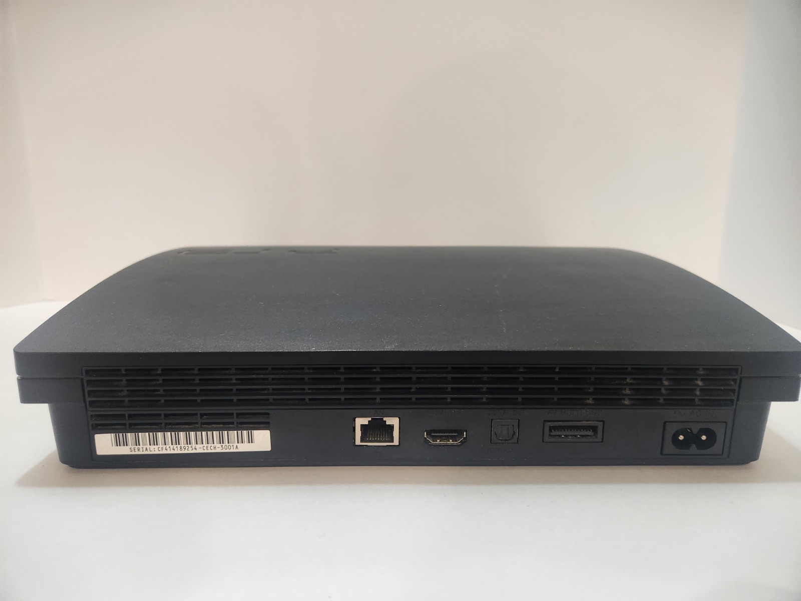 Sony PlayStation 3 PS3 Slim CECH-3001A Console Untested W/ Power Cord Turns On