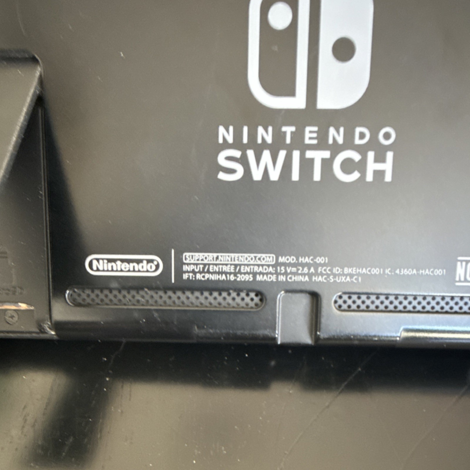 Nintendo Switch HAC-001 Console Gray Black Dock Joy-Con Charger HDMI USB-C Case