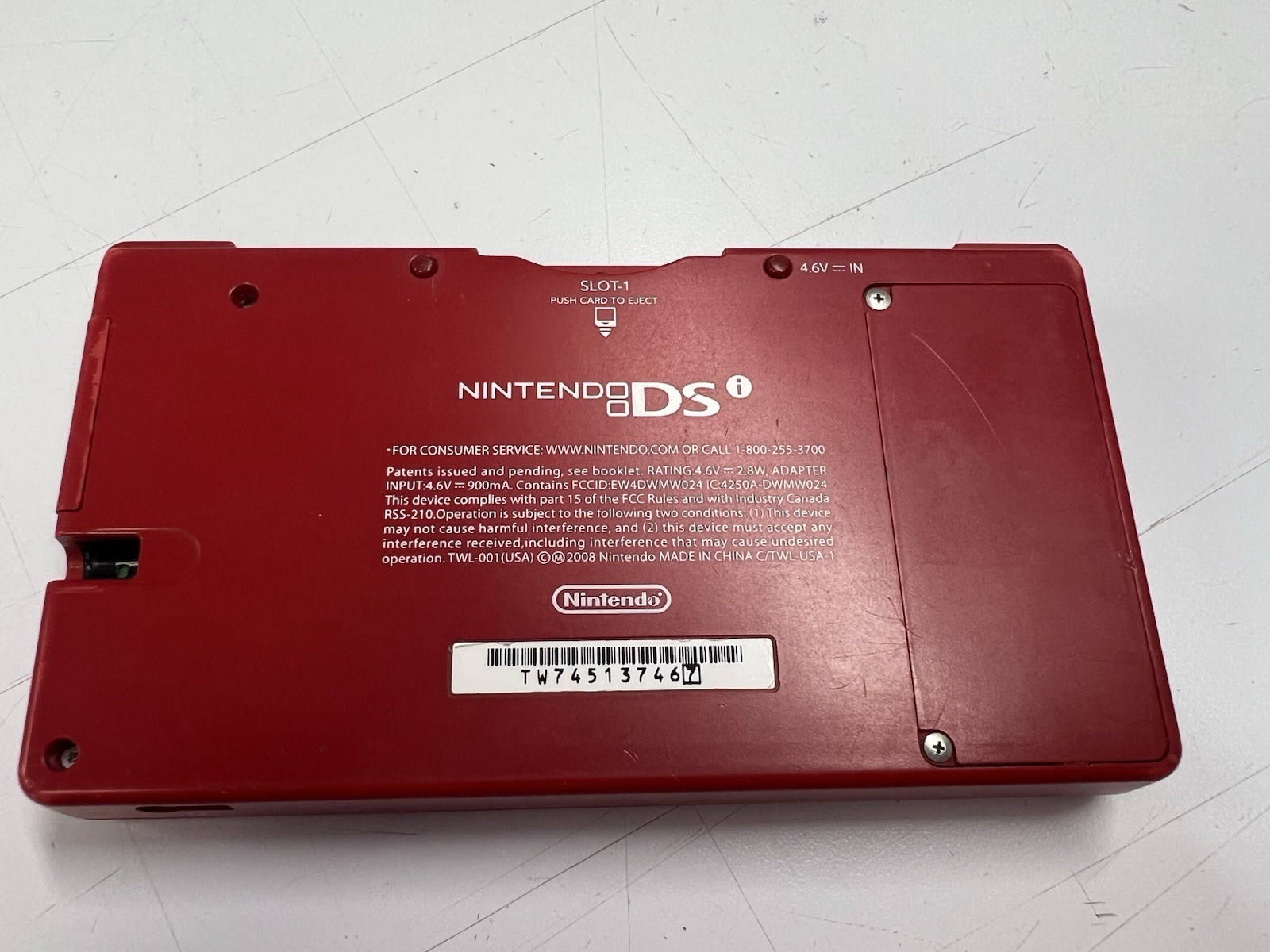 Nintendo DSi Red Handheld Console Wi-Fi Nintendo DS TWL-001 2008