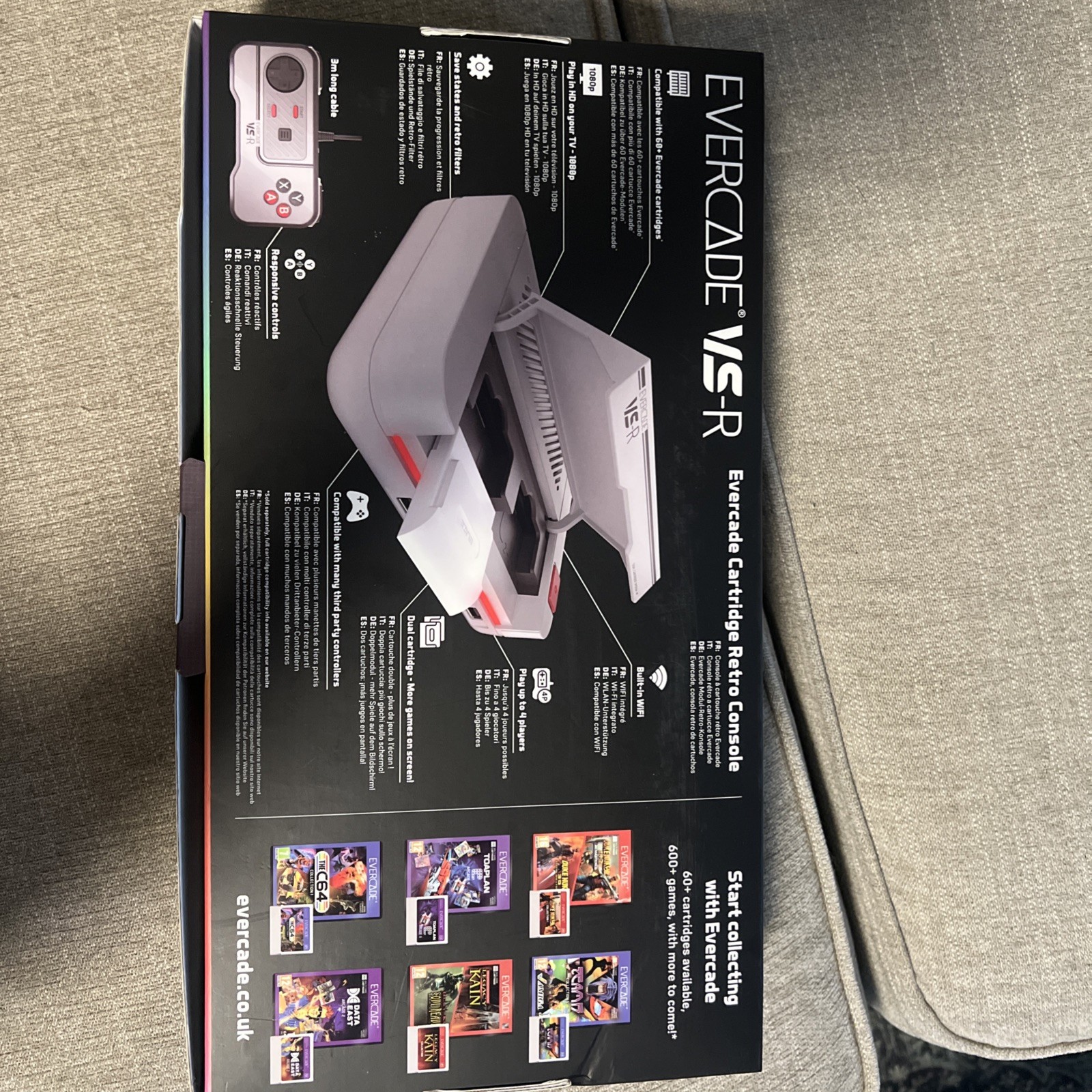 Evercade VS-R Retro Wired game console (no Cartridge Included)