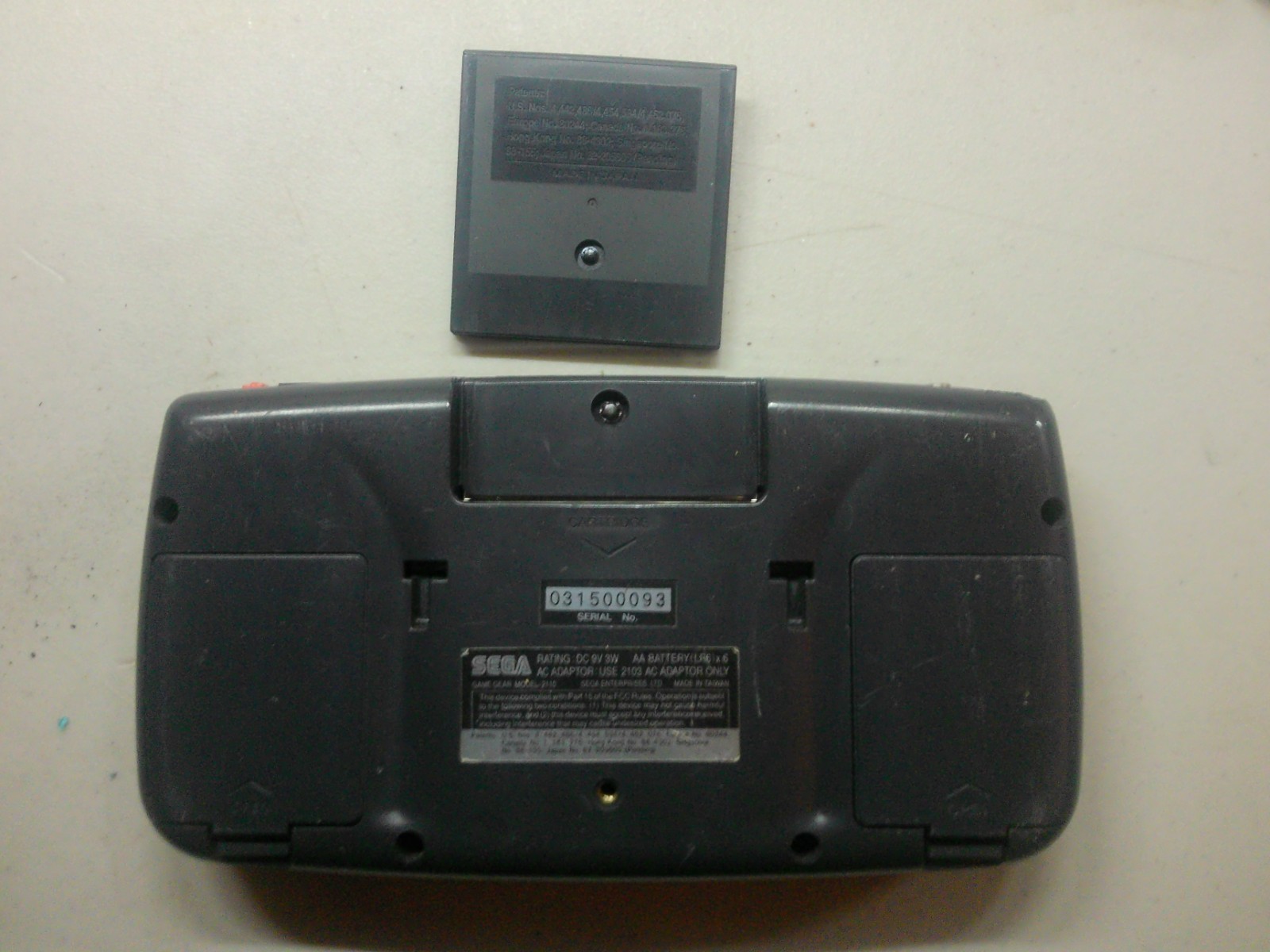 Sega Game Gear Console With Sonic the Hedgehog 2 (Read Description)