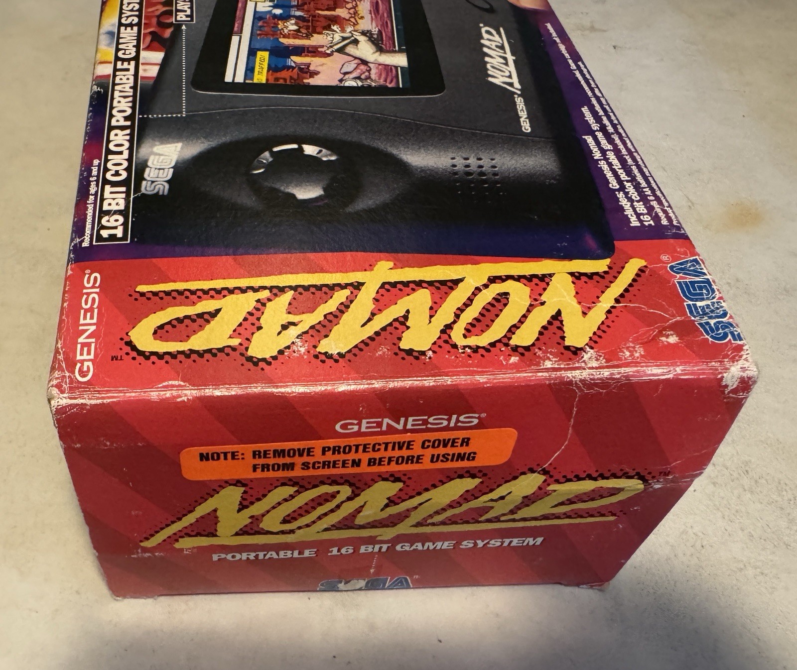 SEGA Nomad GENESIS Handheld Console w/ Battery Pack & BOX, Original OEM, TESTED!
