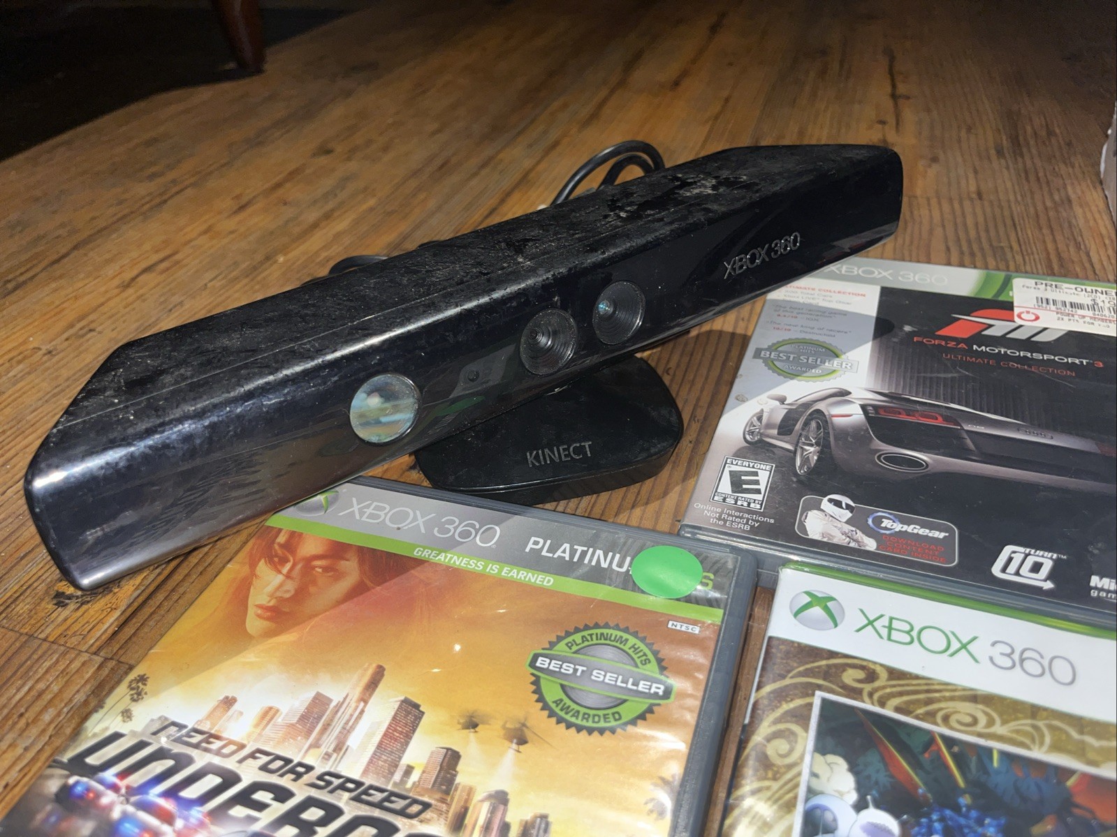 Microsoft Xbox 360 S 250gb Slim & Games – Console Box Cords Kinect Lot Bundle