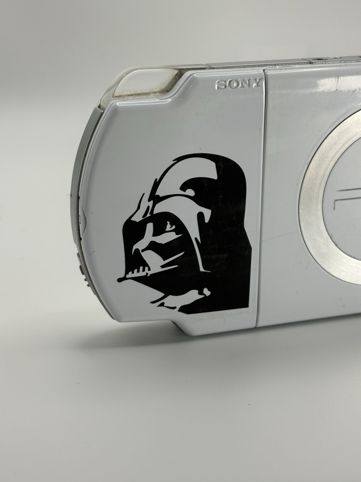Sony PSP-2001 Star Wars Darth Vader Handheld Console Only White With New Battery