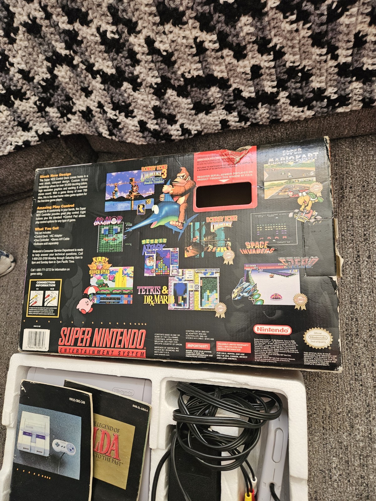 Super Nintendo Mini Jr System Console Rare Variant Target SNES Zelda CIB