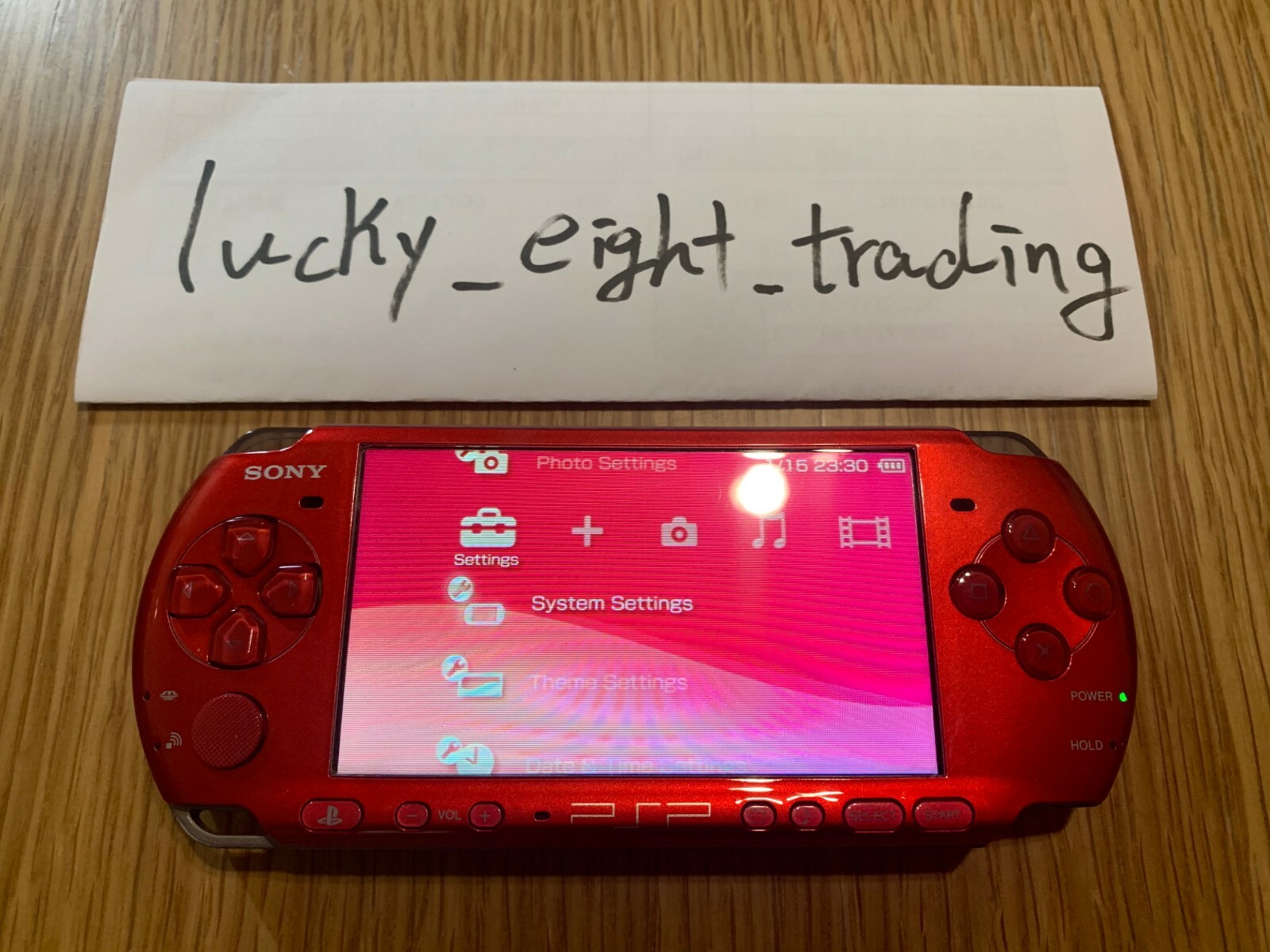 PSP 3000 Radiant Red RR Box Console Charger [BOX]