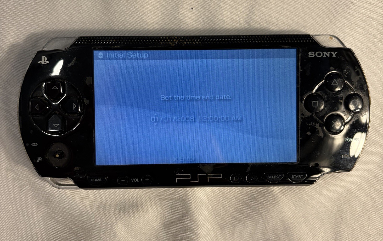Sony PSP-1001 Black Handheld Console With Charger Tested Works Read!