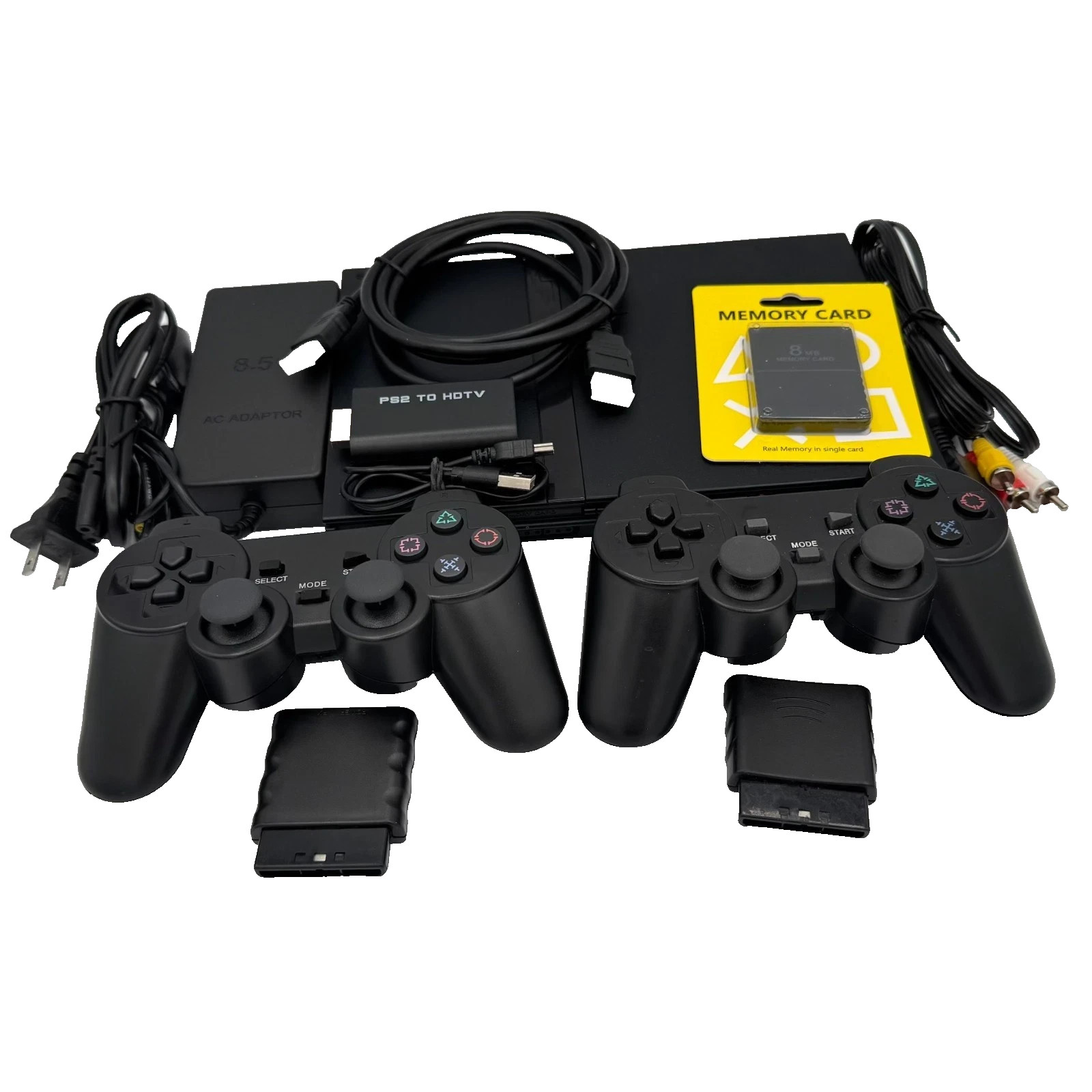 PlayStation 2 Slim Console PS2 Game System 2 Controller HDMI Bundle Refurbished