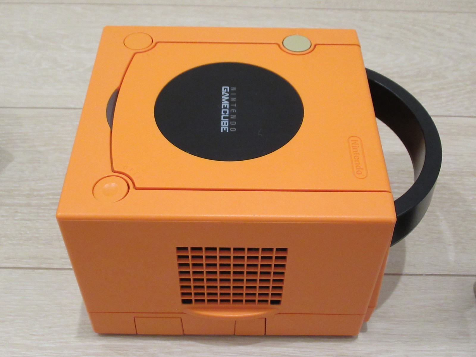 Nintendo GameCube DOL-001 Orange Console Japan Blue Controller AC Adapter Tested