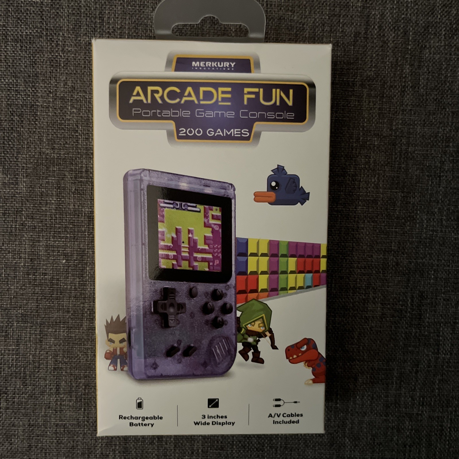 Merkury Innovations Arcade Fun Portable Game Console With 200 GAMES NEW 2025!