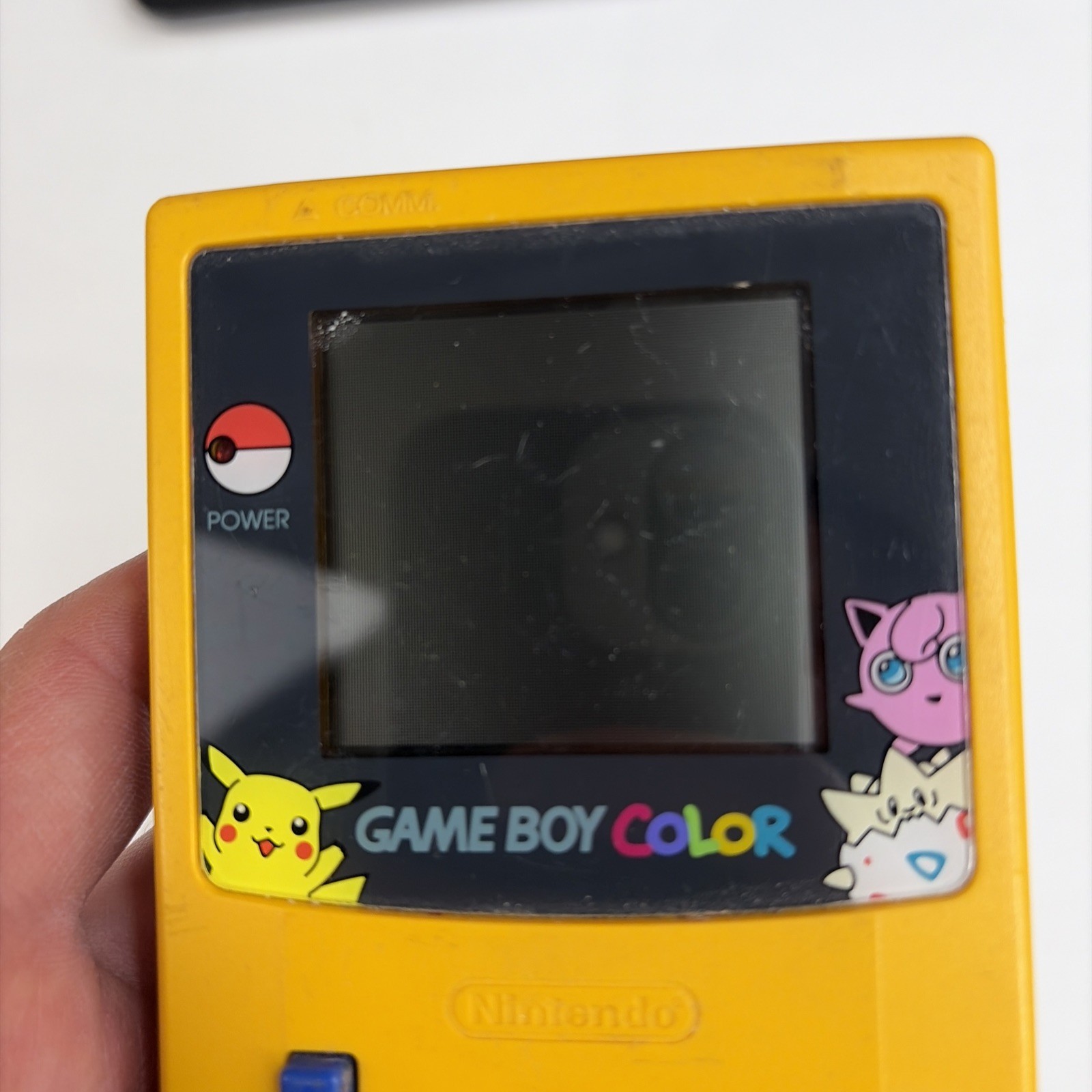 Gameboy Color Pokemon Special Pikachu Edition OEM Nintendo Console no Sound